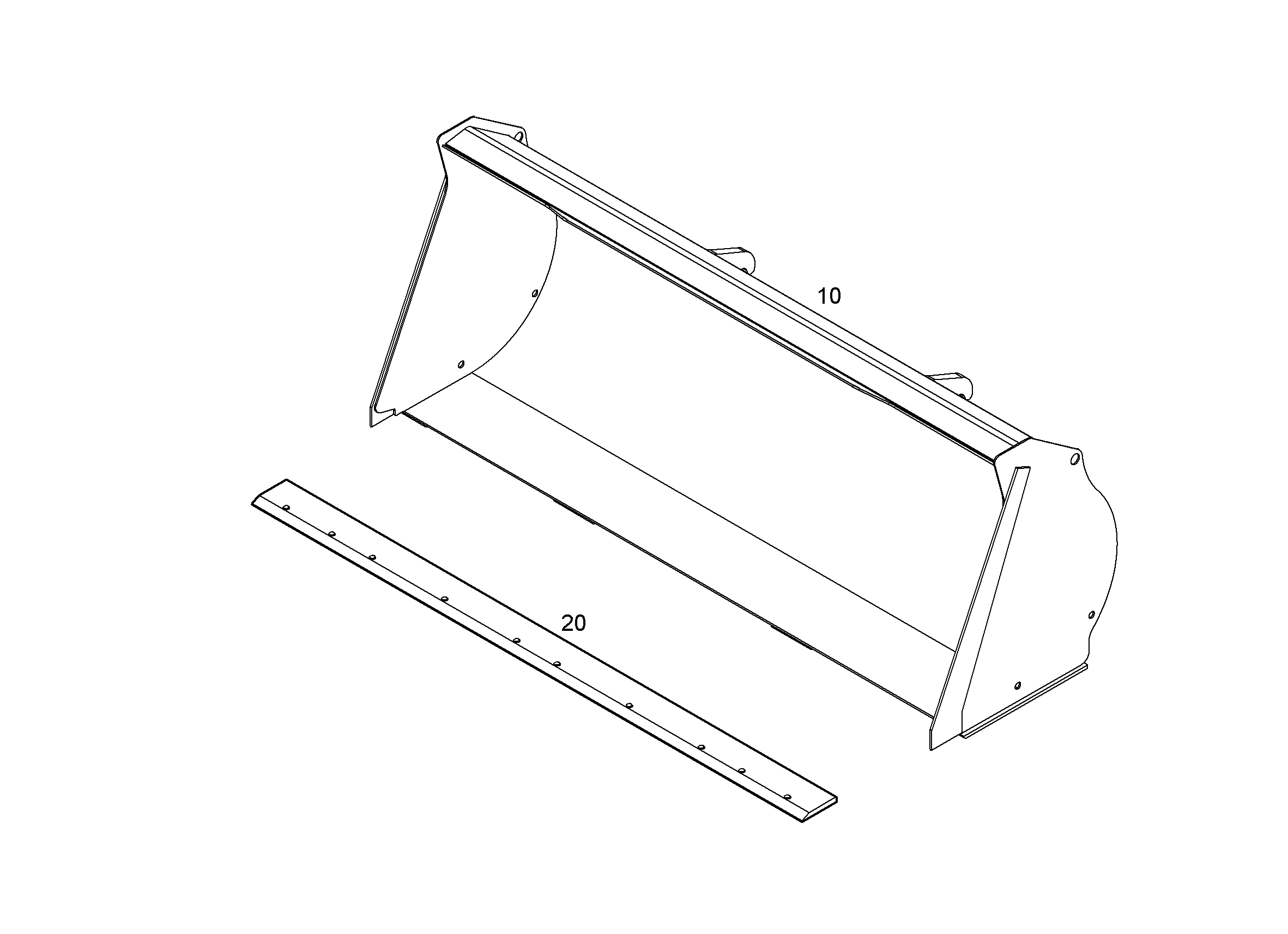 КОВШ 2400mm 2m³ 9068543 LIEBHERR