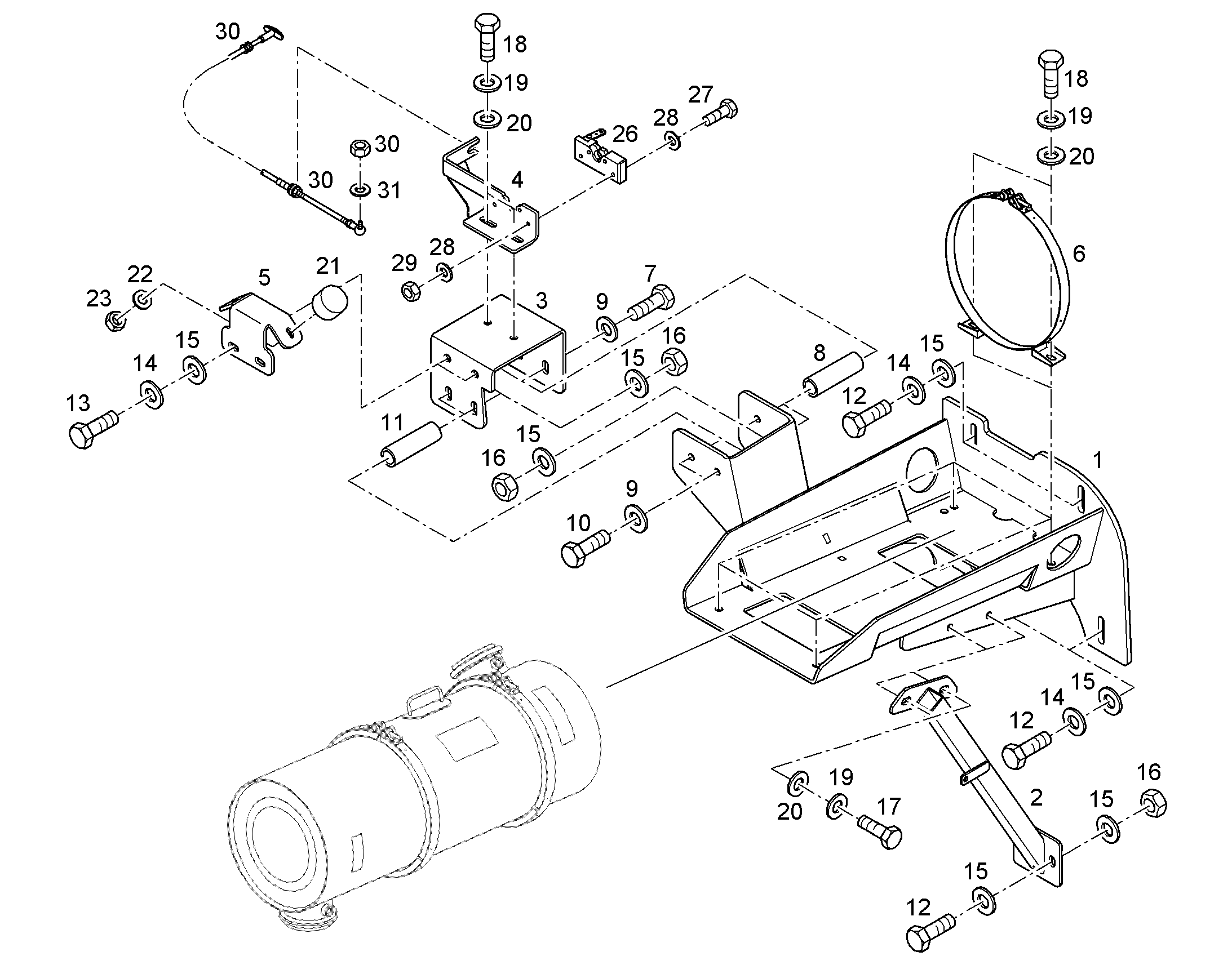 БОЛТ С ШЕСТИГРАННОЙ ГОЛОВКОЙ ISO 4014 M12X140 8.8 FLZN 12224029 LIEBHERR