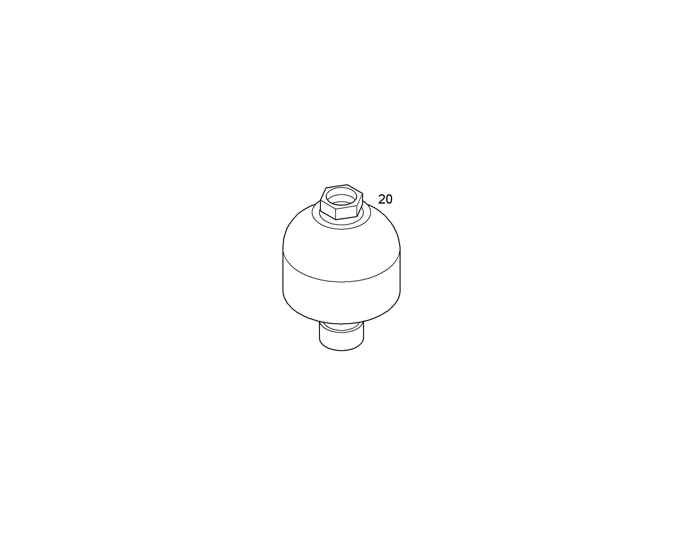 АККУМУЛЯТОР МЕМБРАННЫЙ 0,32l/210bar/30bar -40/100°C G 11124104 LIEBHERR
