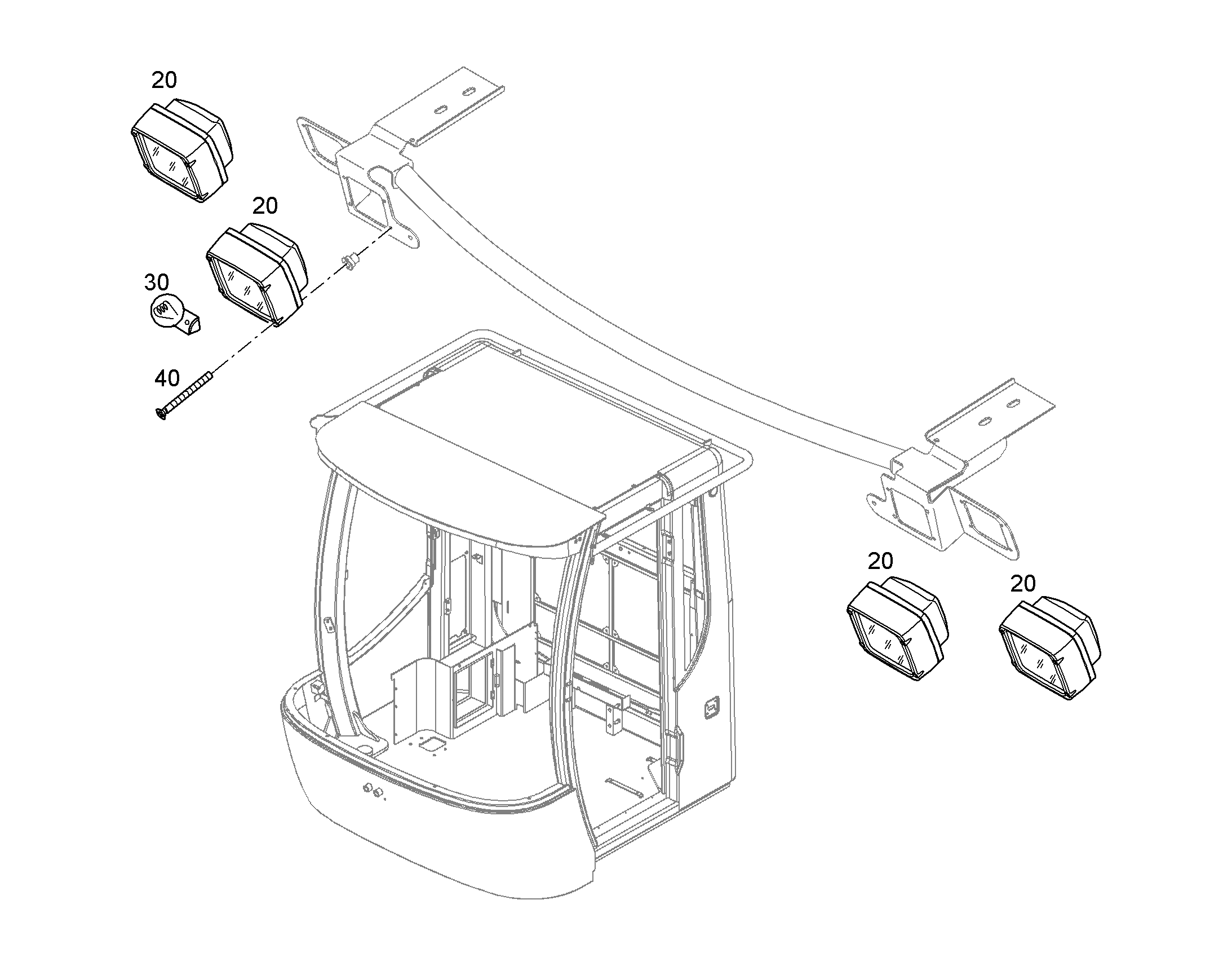 РАБОЧИЙ ПРОЖЕКТОР 11829605 LIEBHERR