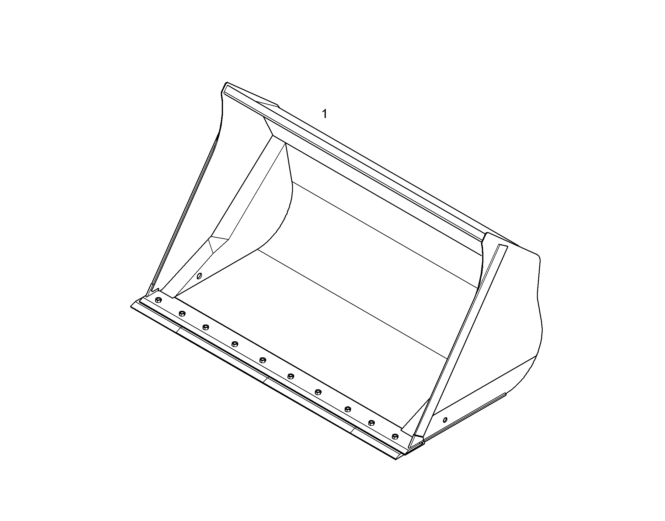 КОВШ ВЕРХНЕЙ РАЗГРУЗКИ 2700mm 4m³ 13681204 LIEBHERR