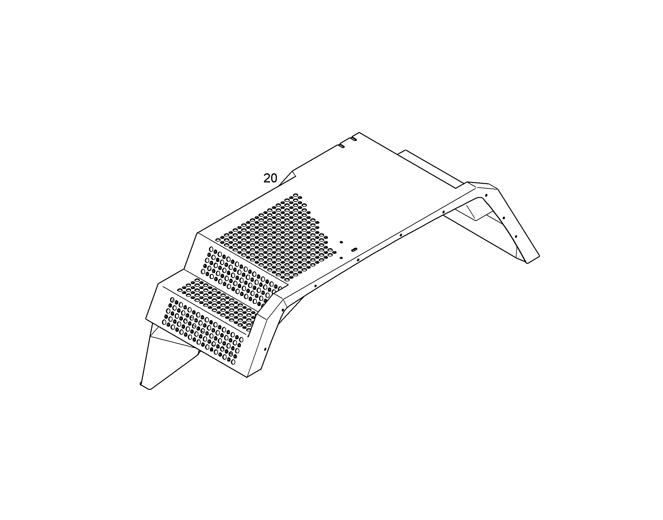ЛЕВАЯ КОЛЕСНАЯ НИША 93020442 LIEBHERR