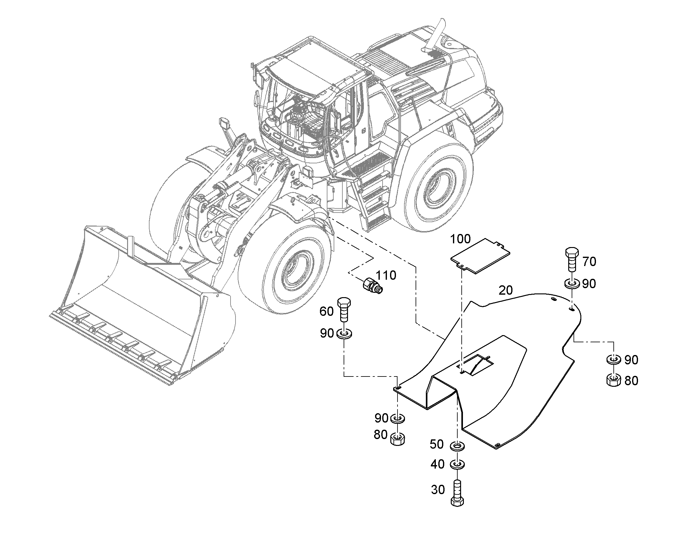 ЛИСТ ЗАЩИТНЫЙ 93022766 LIEBHERR