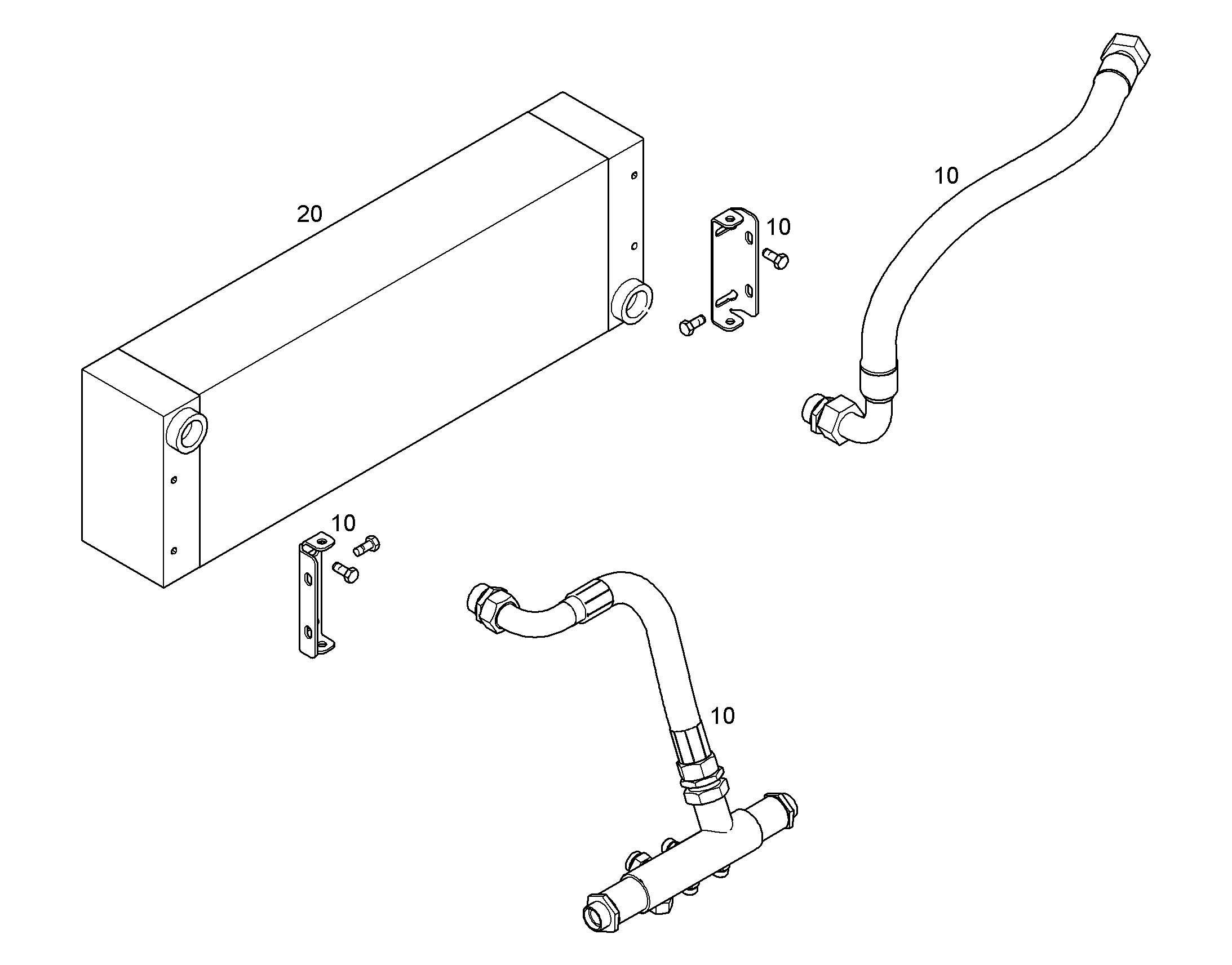 МАСЛЯНЫЙ РАДИАТОР 11082341 LIEBHERR