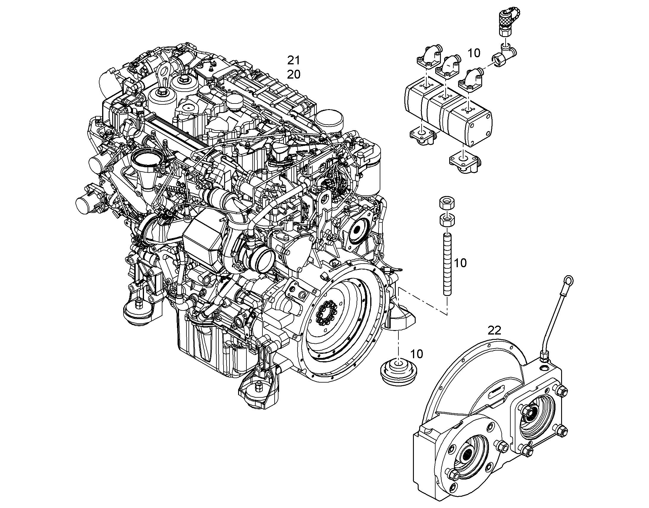 ЧАСТИ ДВИГАТЕЛЬ 93013908 LIEBHERR