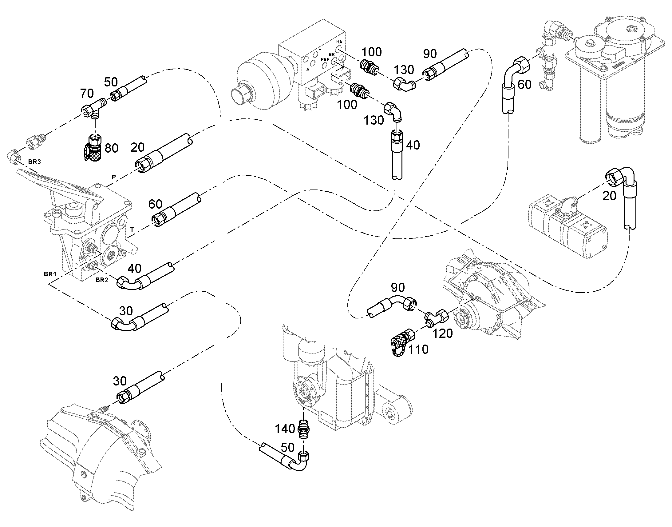 ШЛАНГ 10X3600 10289157 LIEBHERR