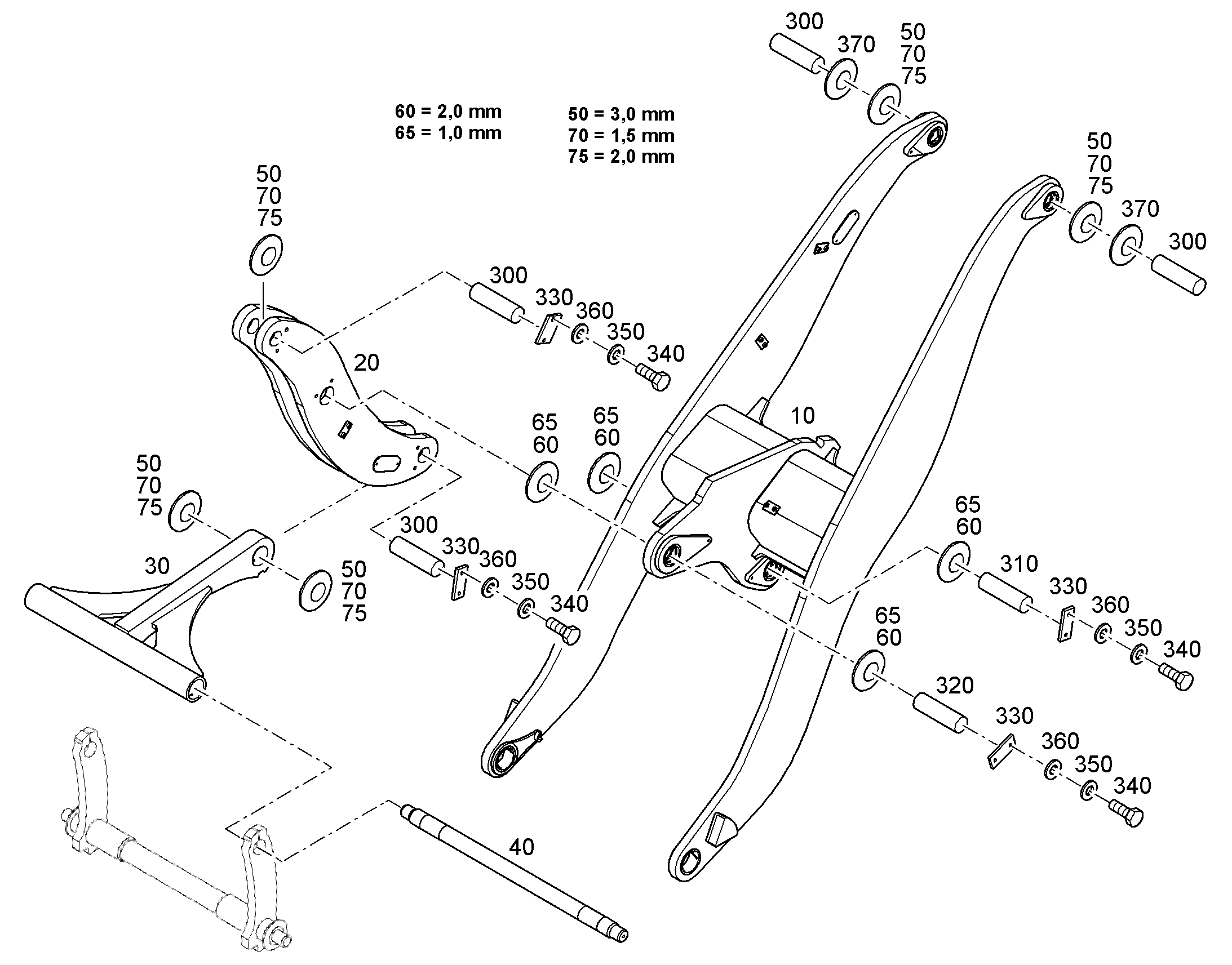 СЕРЬГА СОЕДИНИТЕЛЬНАЯ 93020897 LIEBHERR
