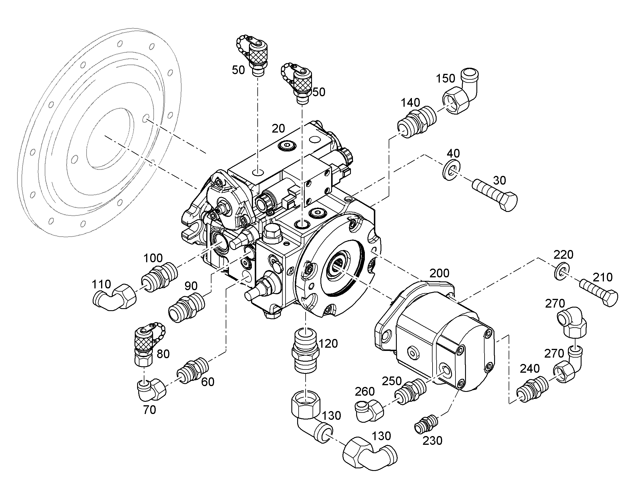 СОЕДИНЕНИЕ РЕЗЬБОВОЕ GEO 22L M27X2 7414432 LIEBHERR