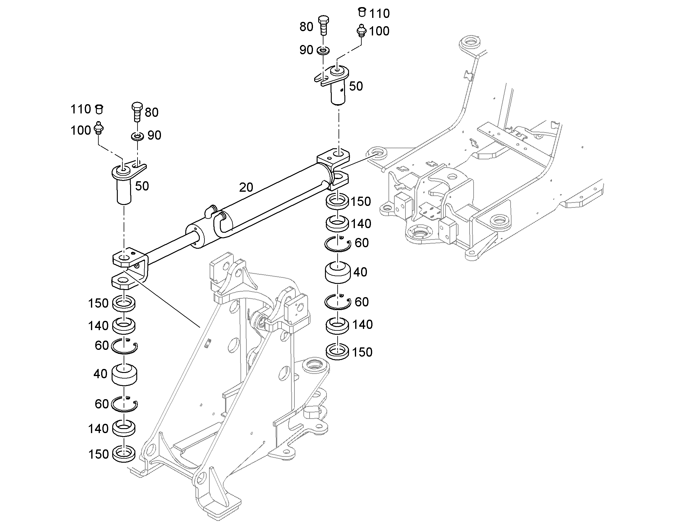 ПРОМЕЖУТОЧНОЕ КОЛЬЦО 93024664 LIEBHERR