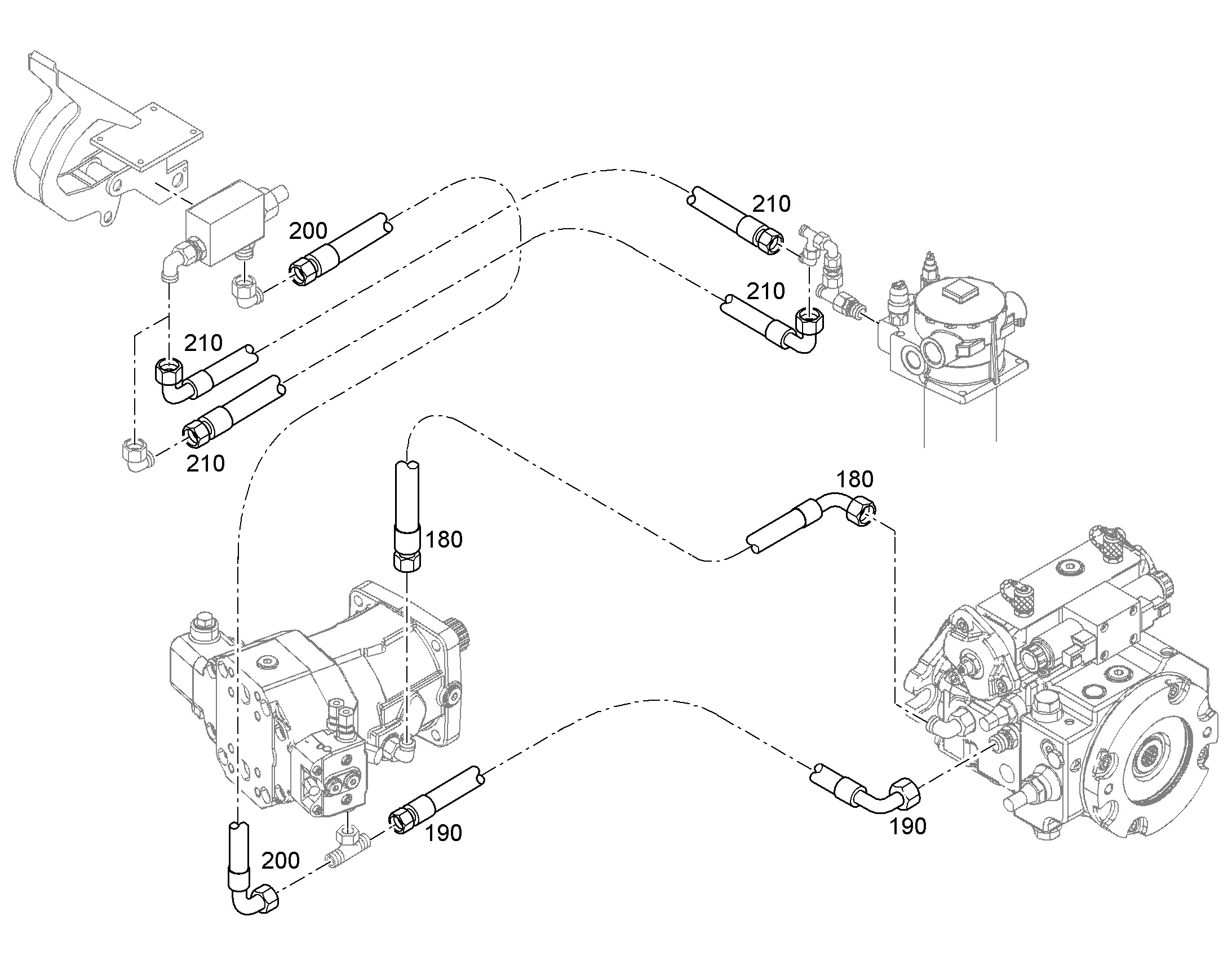 ШЛАНГ 12X2600 5618573 LIEBHERR