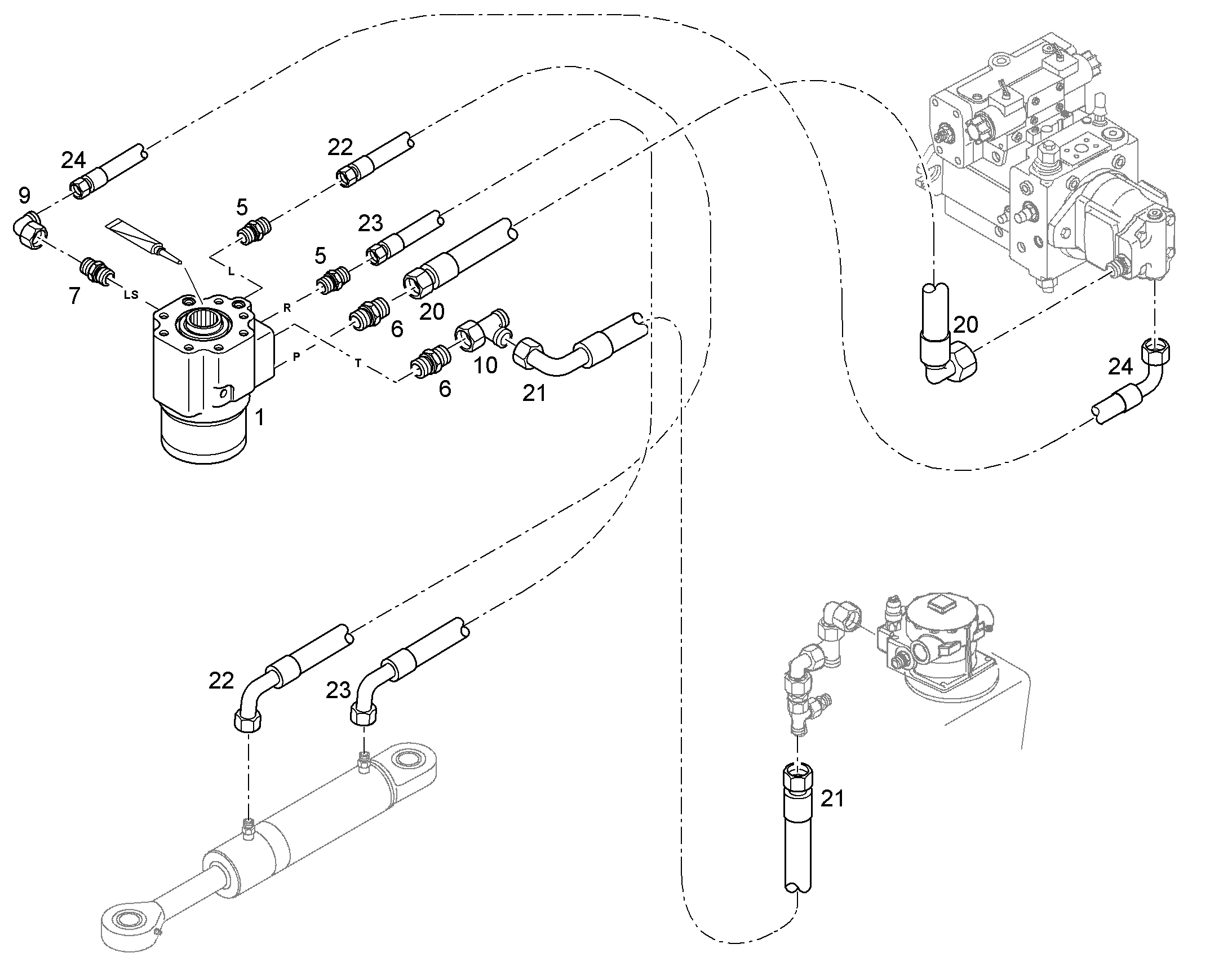 ШЛАНГ 16X2250 11490096 LIEBHERR