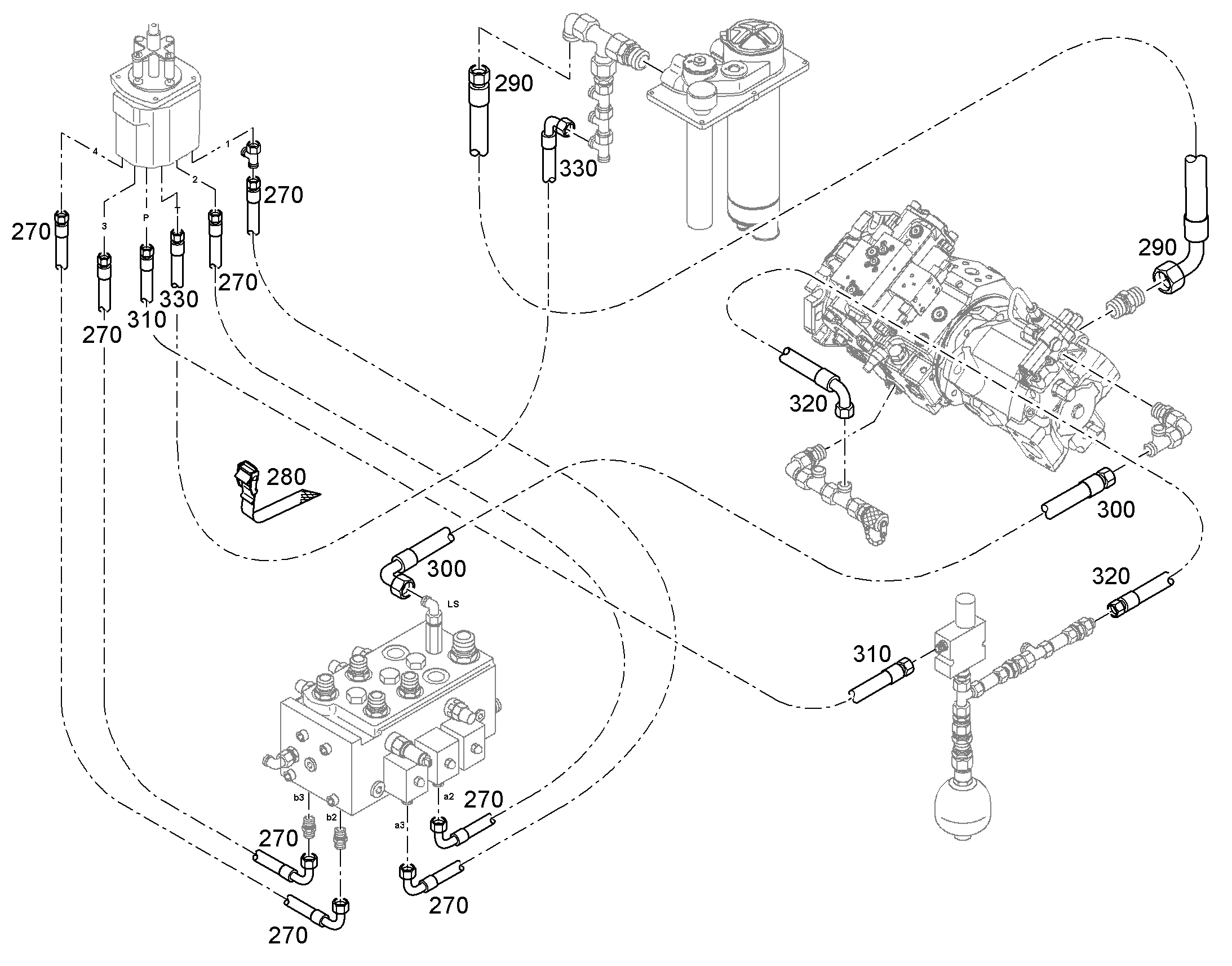 ШЛАНГ УПРАВЛЕНИЯ 8X2900 5607821 LIEBHERR
