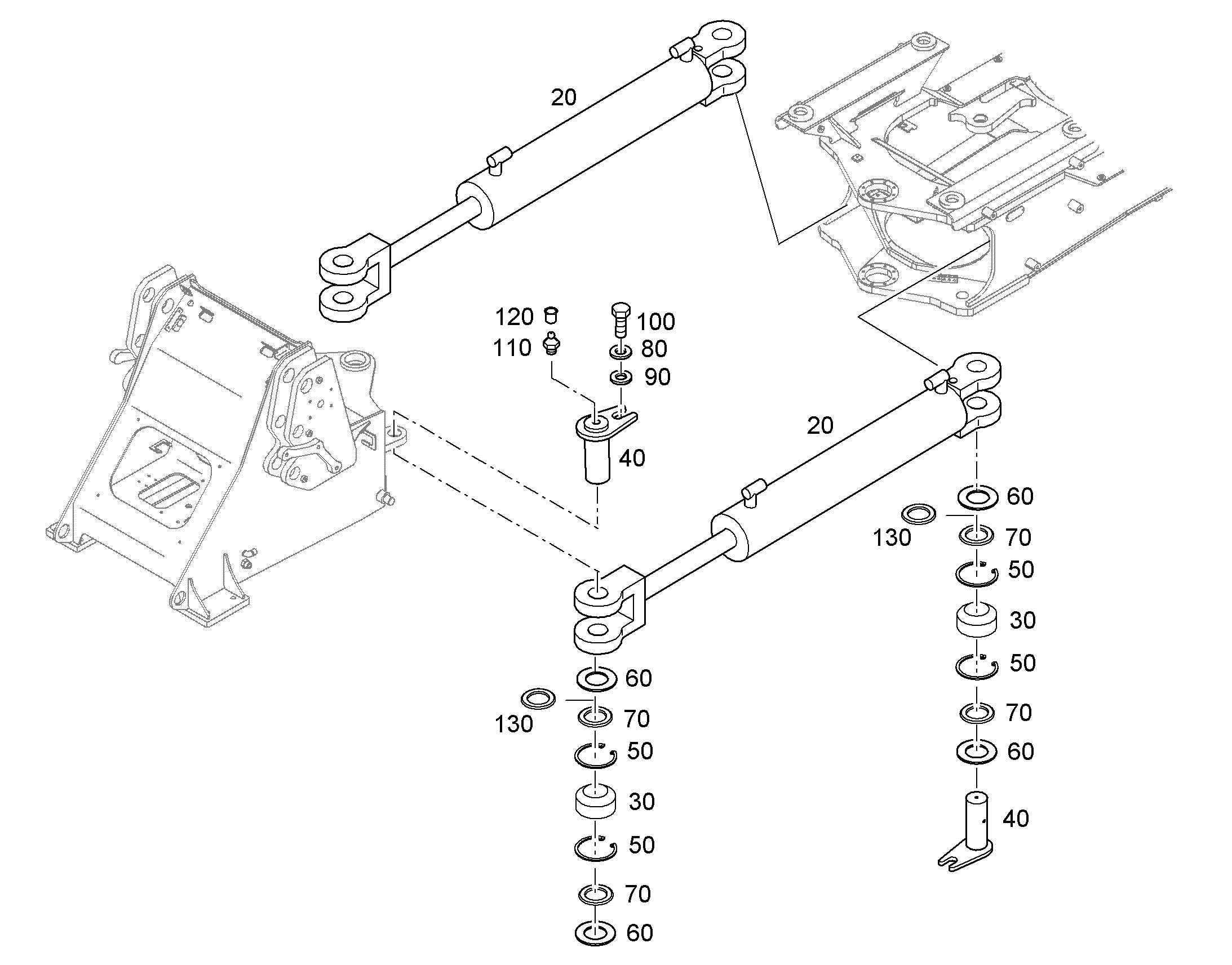 ГИДРОЦИЛИНДР 11699464 LIEBHERR