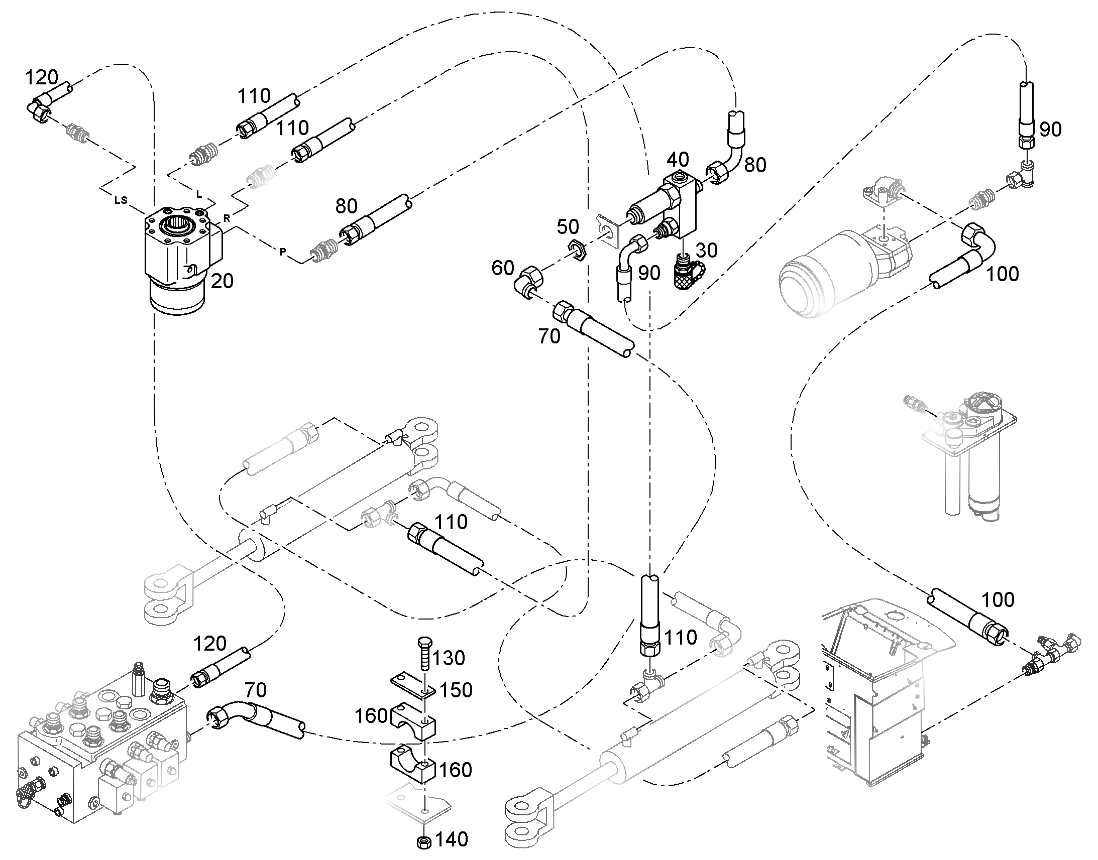 ШЛАНГ 20X1700 11088506 LIEBHERR