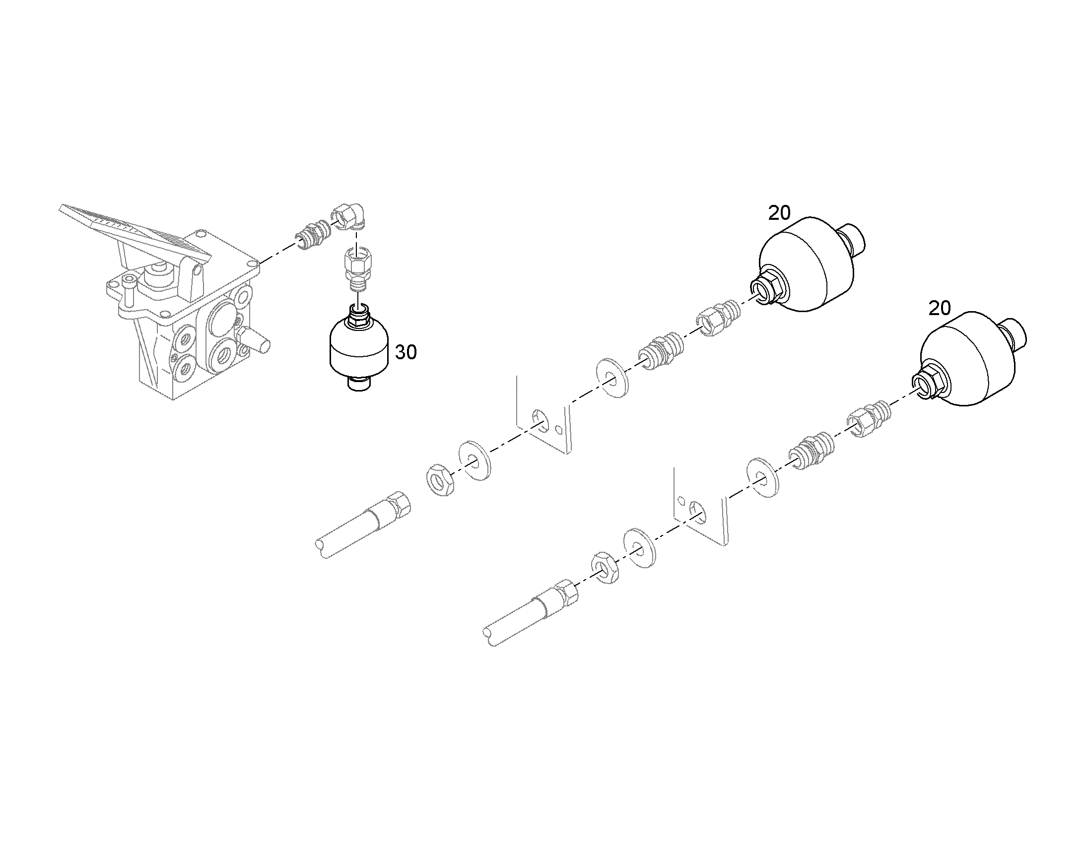 АККУМУЛЯТОР МЕМБРАННЫЙ 0,75l/210bar/50bar -40/100°C G 11124092 LIEBHERR