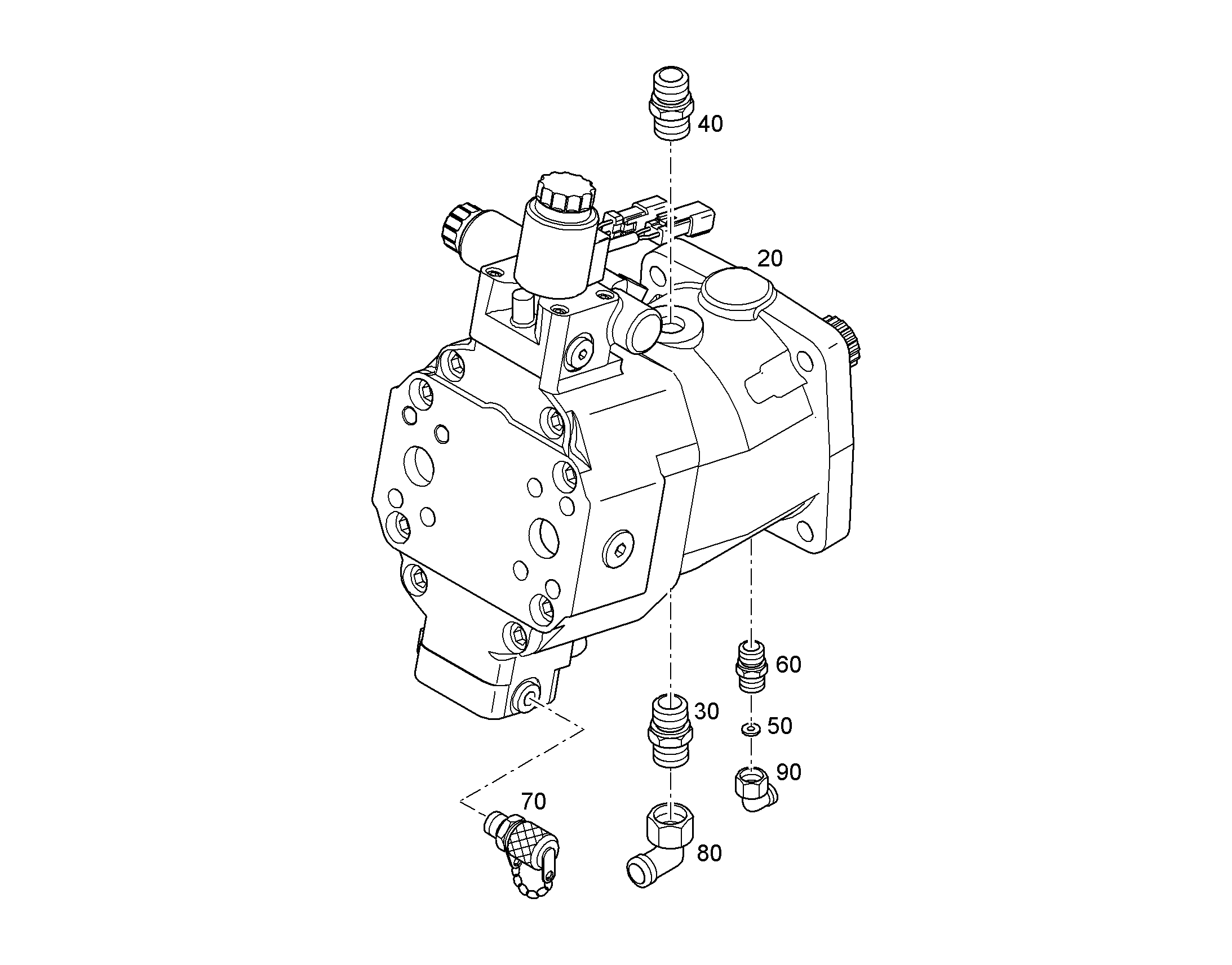 ДВИГАТЕЛЬ РЕГУЛИРУЕМЫЙ A6VM 60cm³/U 10814576 LIEBHERR