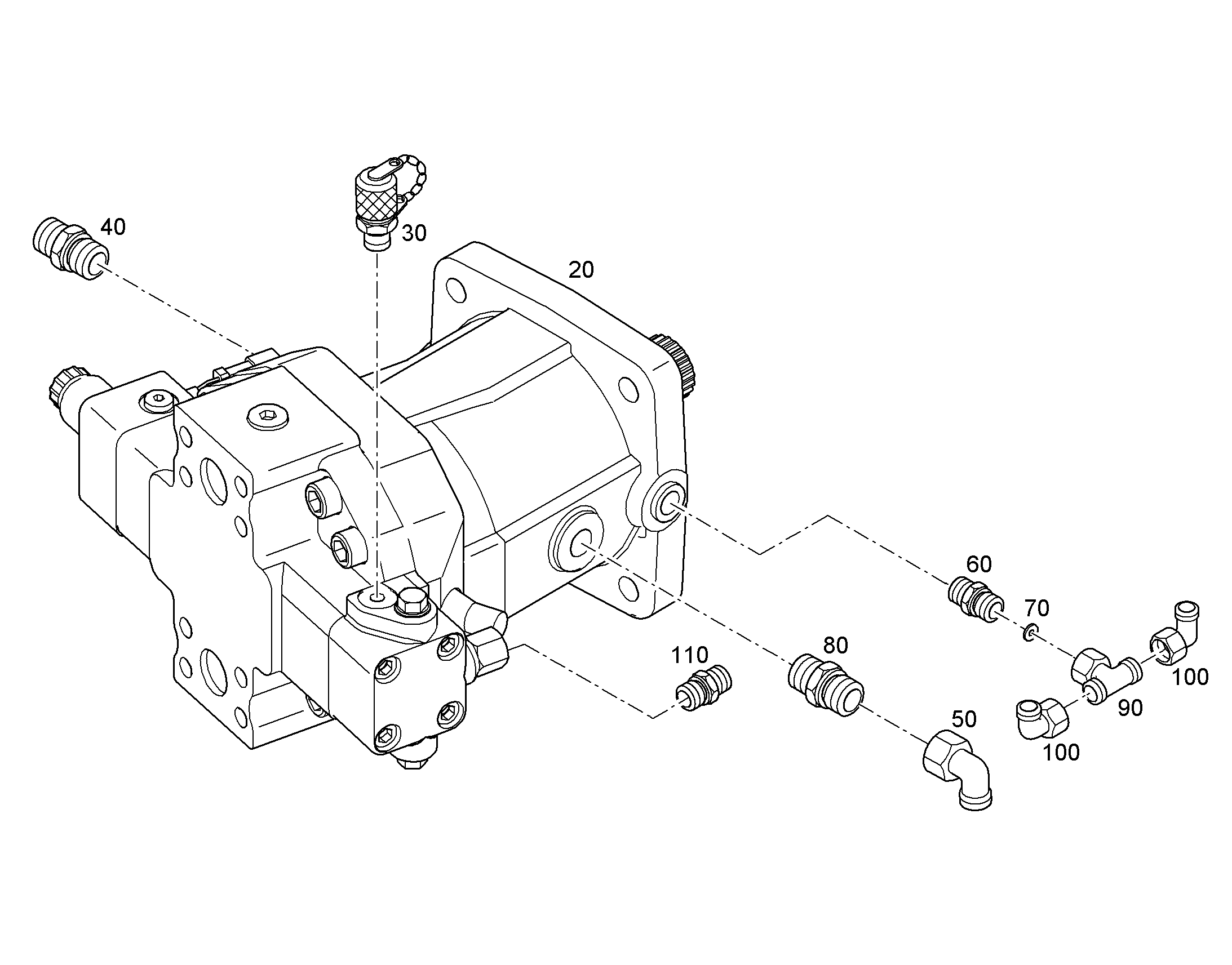 ДВИГАТЕЛЬ РЕГУЛИРУЕМЫЙ A6VM 150cm³/U 10814575 LIEBHERR