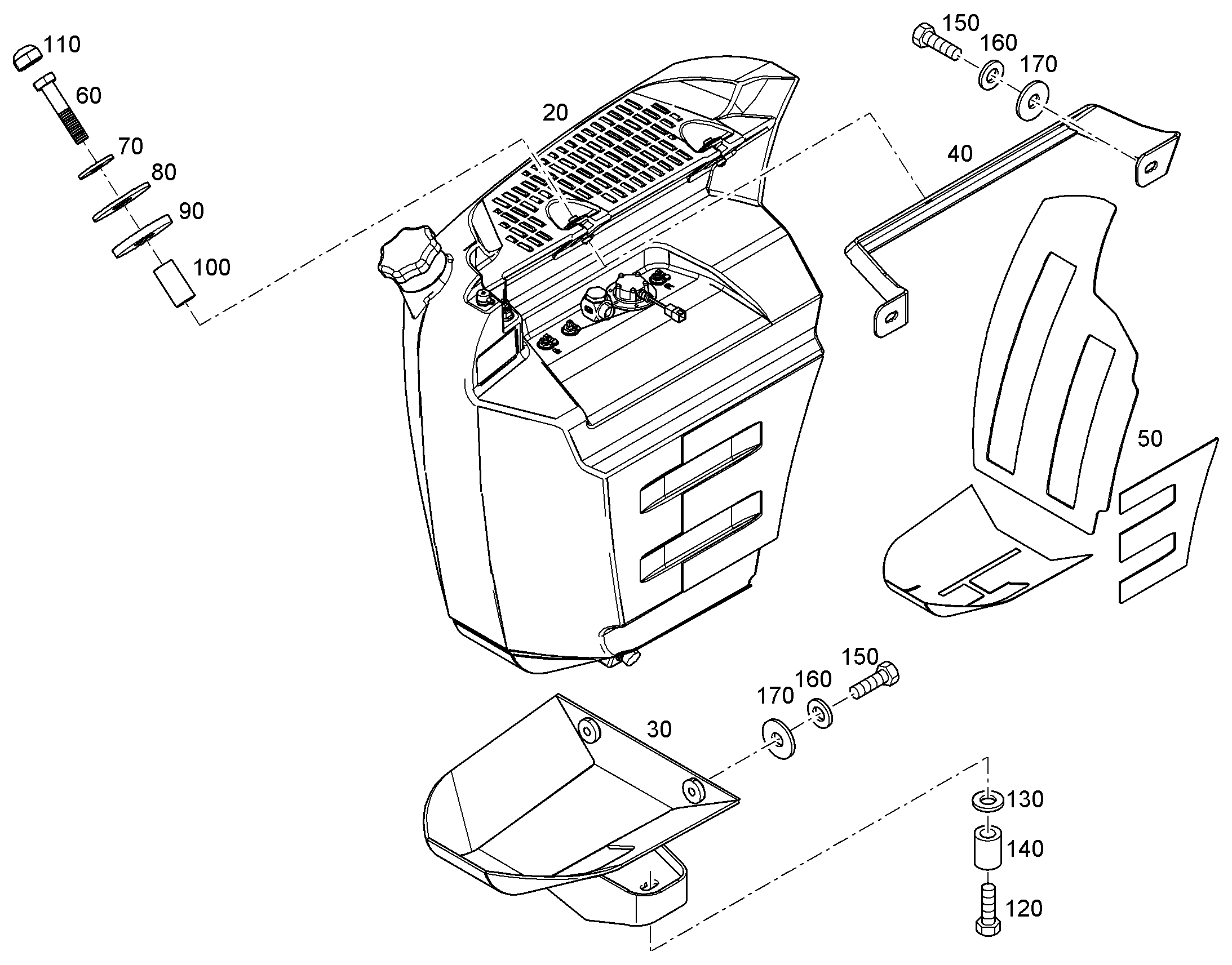 ПОДДОН БАКА 93023203 LIEBHERR
