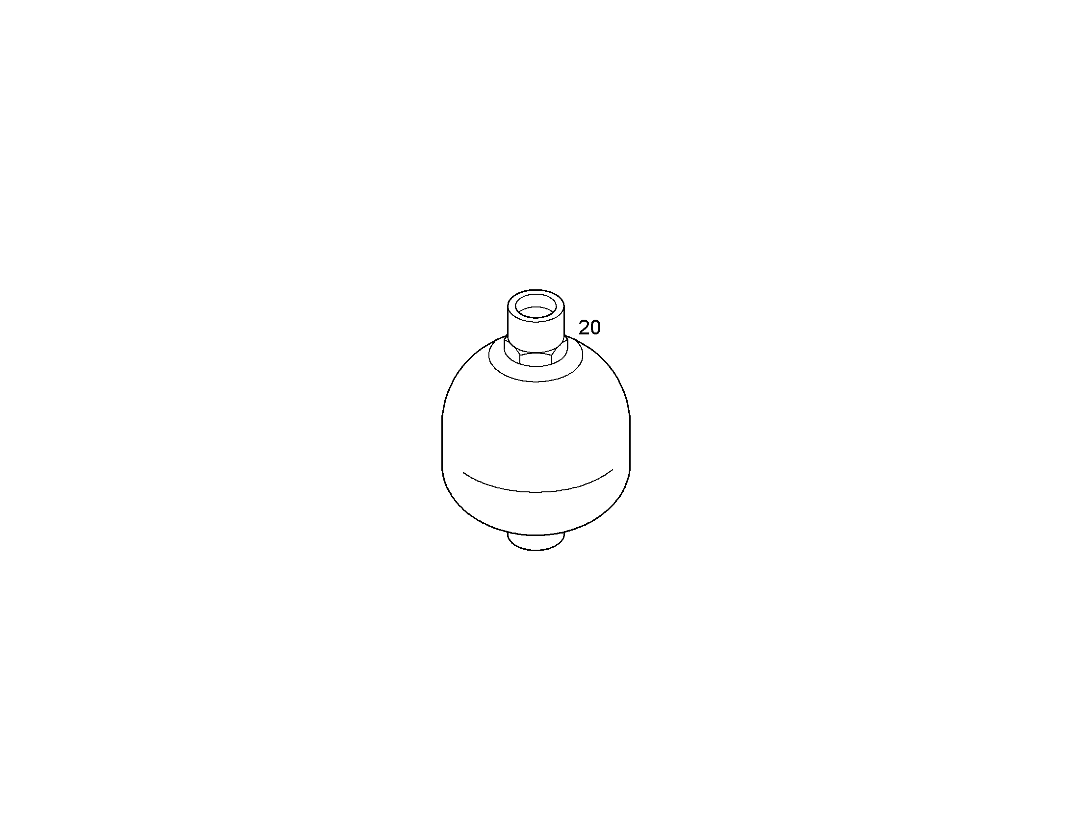 АККУМУЛЯТОР МЕМБРАННЫЙ 0,16l/210bar/11bar -30/120°C G 11006720 LIEBHERR