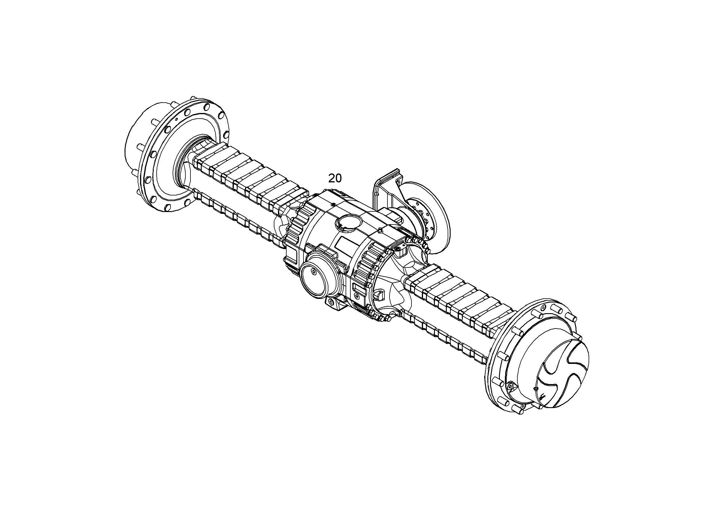 ВЕДУЩАЯ ОСЬ ПЛАНЕТАР.МЕХАНИЗМА 123/219 11656447 LIEBHERR