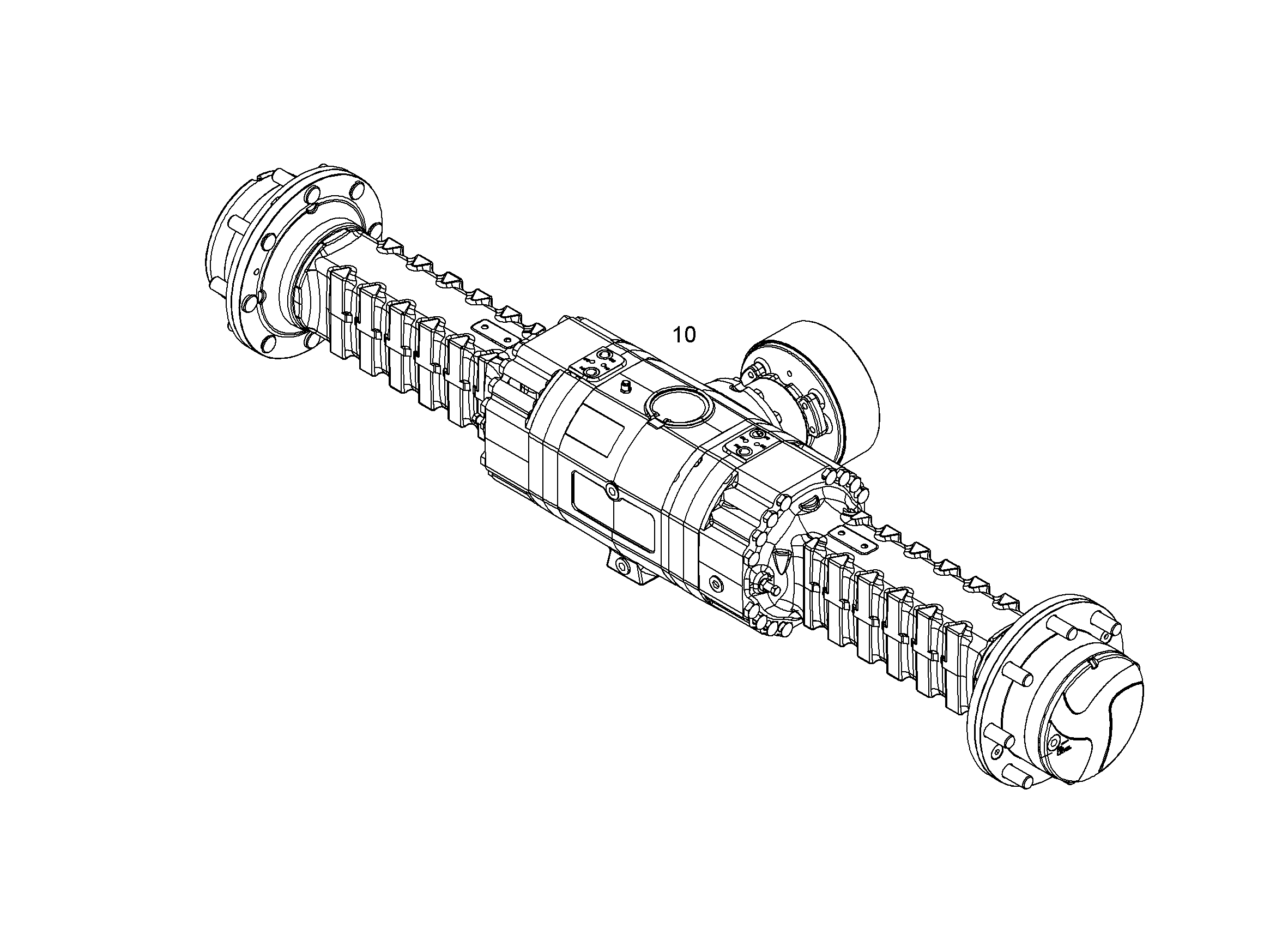 ВЕДУЩАЯ ОСЬ ПЛАНЕТАР.МЕХАНИЗМА 111 12699499 LIEBHERR