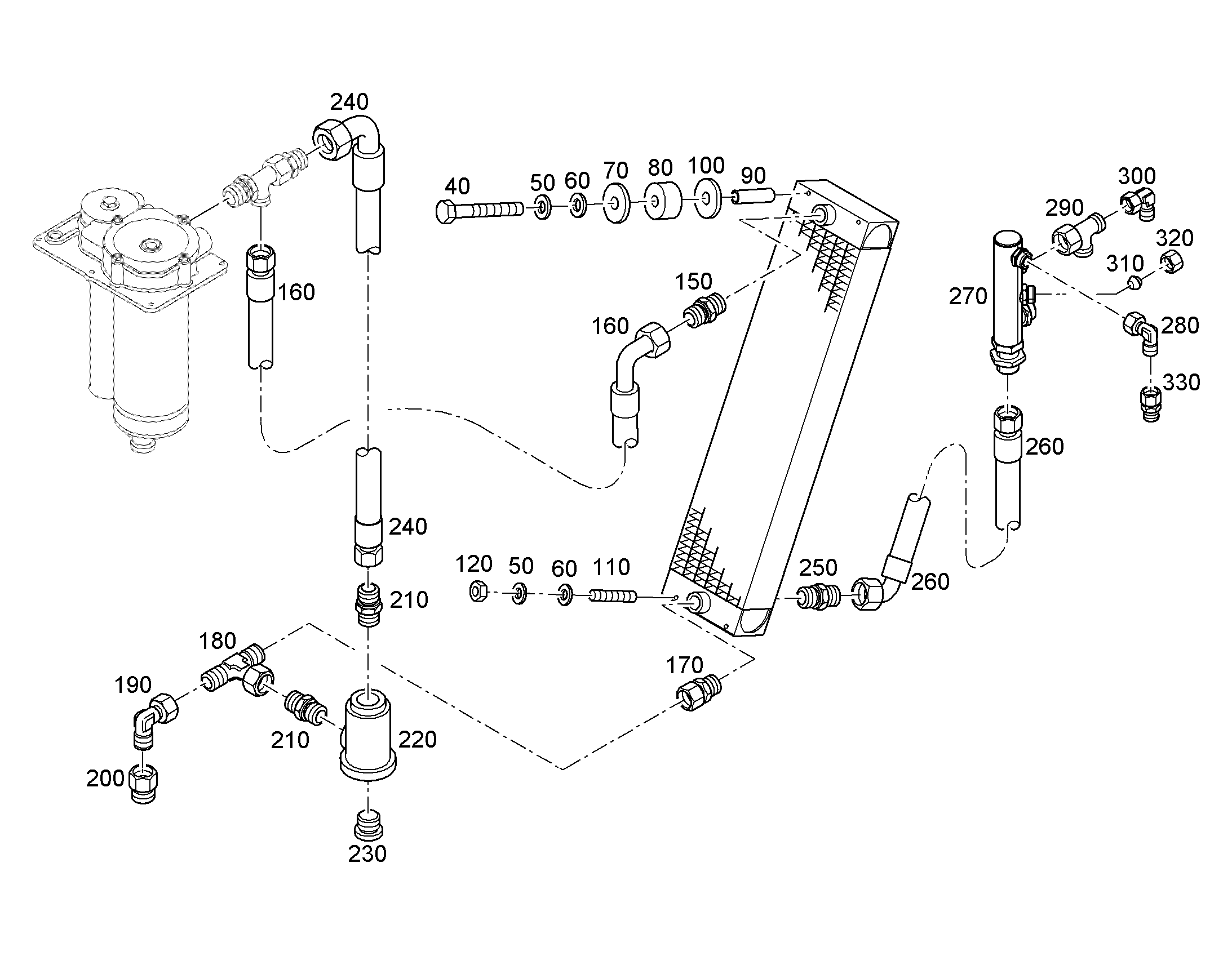 ШЛАНГ 25X650 5604292 LIEBHERR