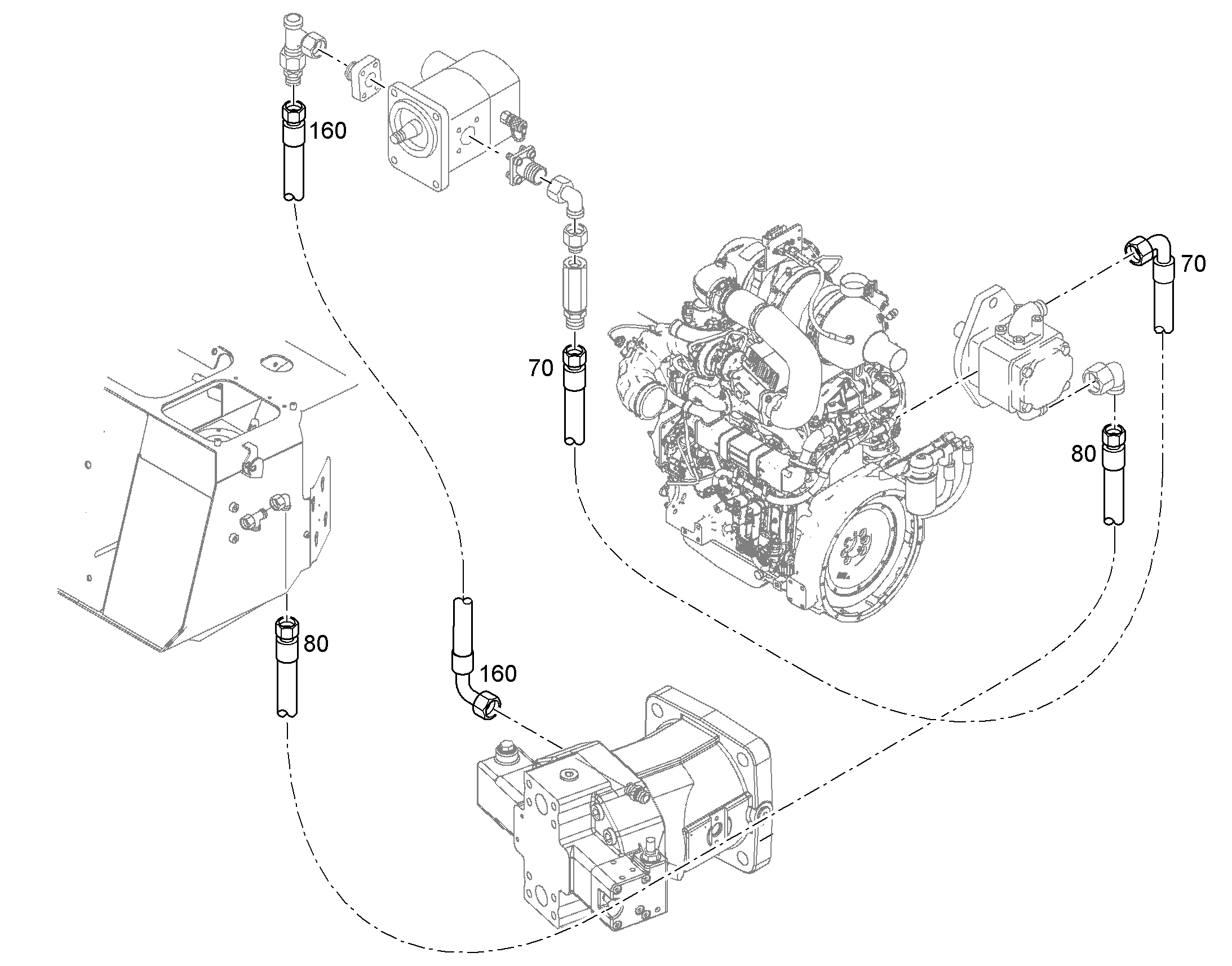 ШЛАНГ 20X1900 10001152 LIEBHERR