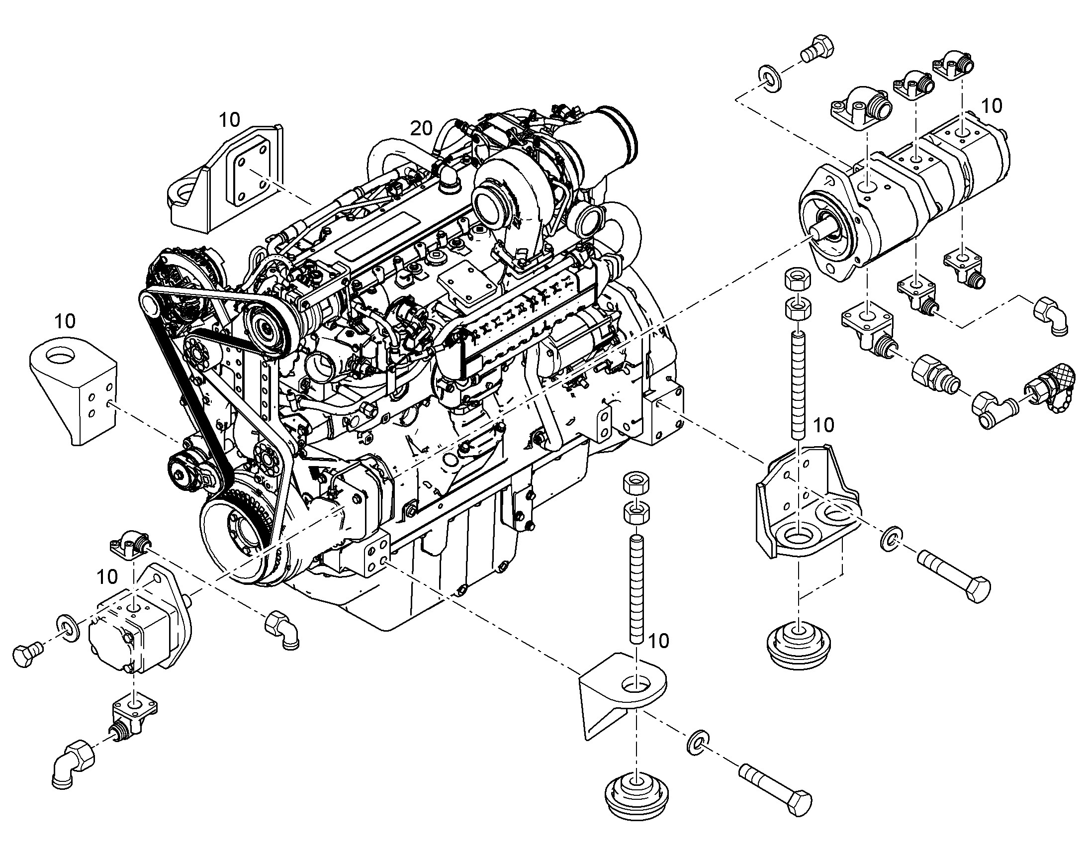 ЧАСТИ ДВИГАТЕЛЬ 93021142 LIEBHERR