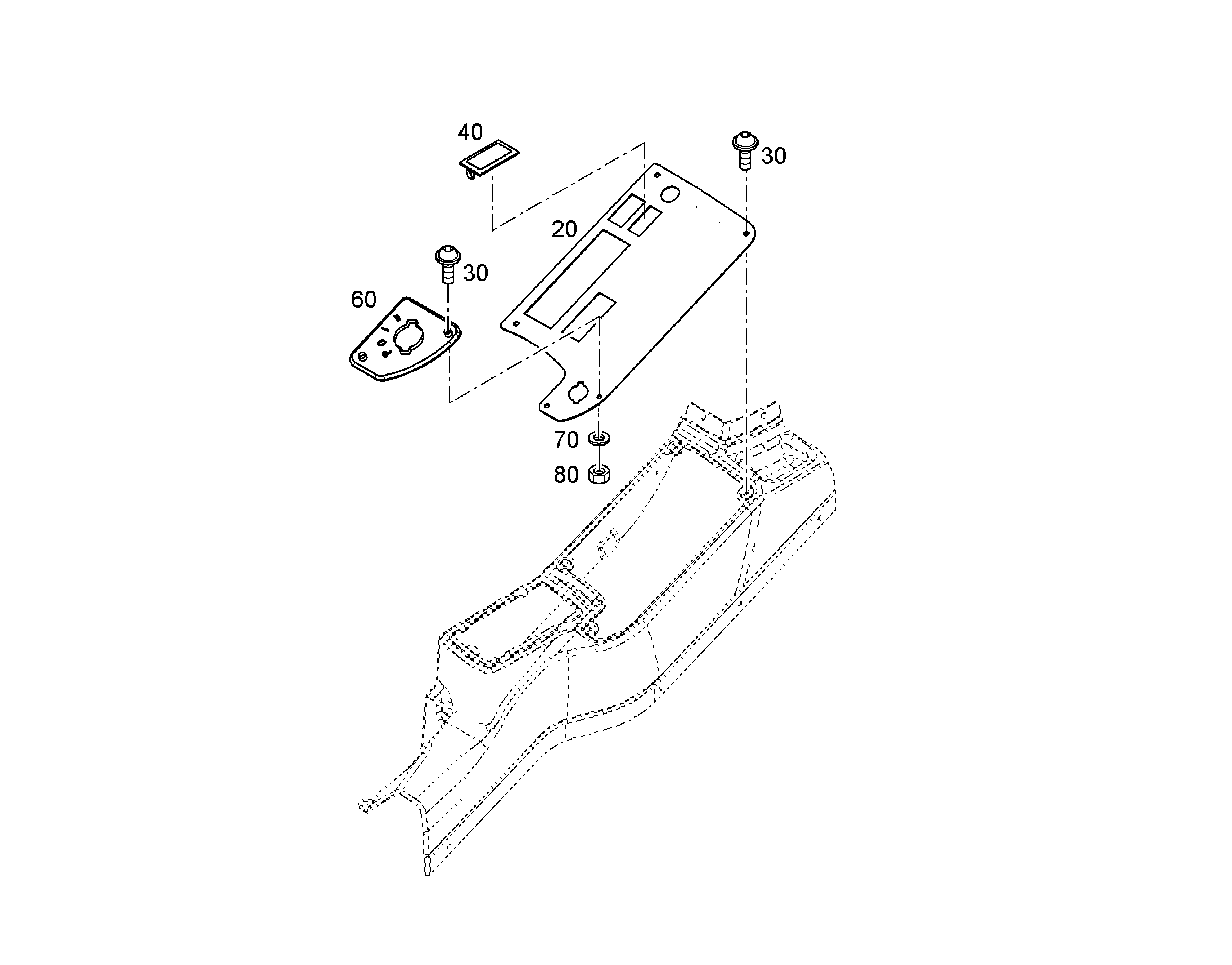 ПРИБОРЫ БОКОВОЕ КРЕПЛЕНИЕ 93020987 LIEBHERR
