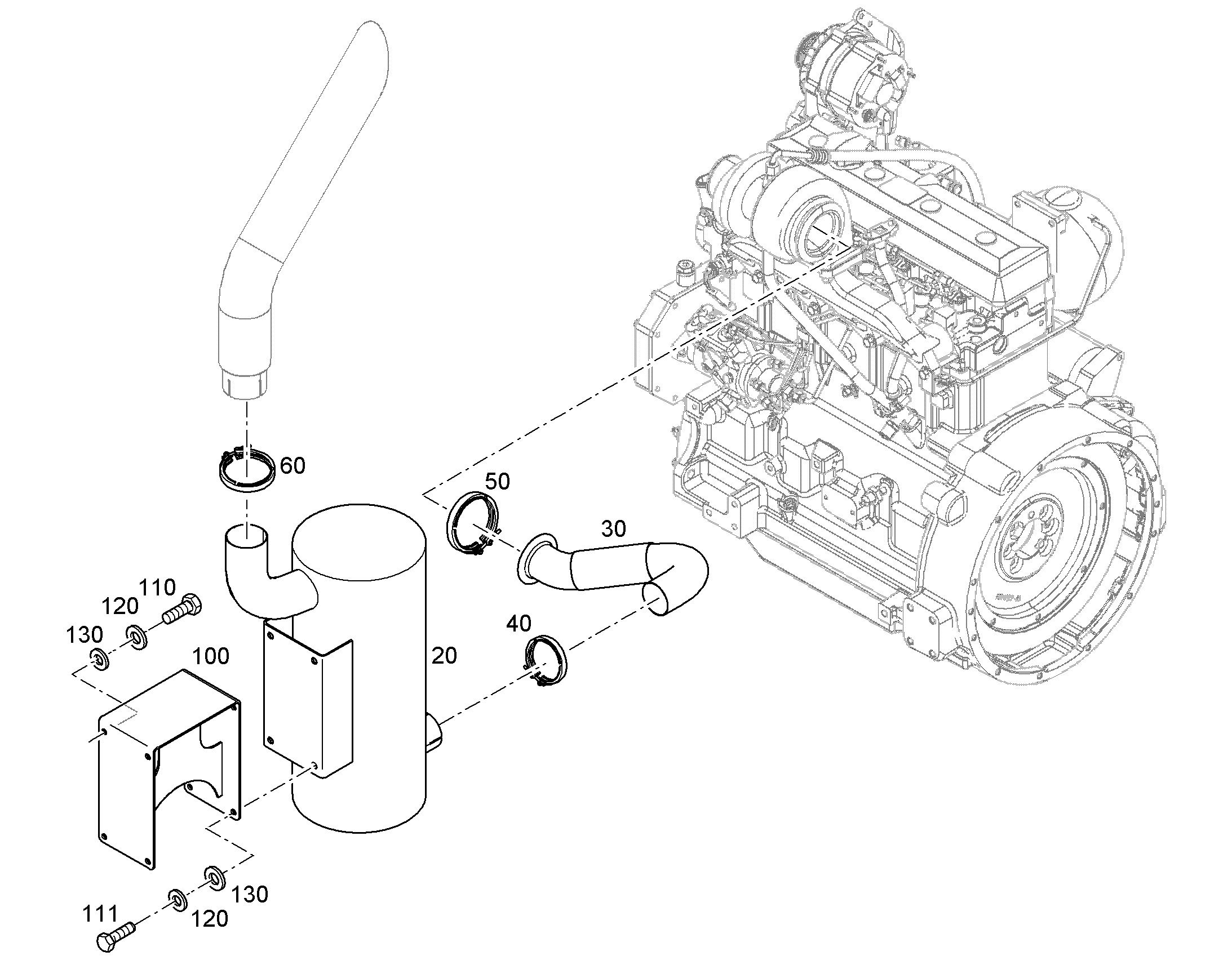 ШУМОГЛУШИТЕЛЬ 11003849 LIEBHERR