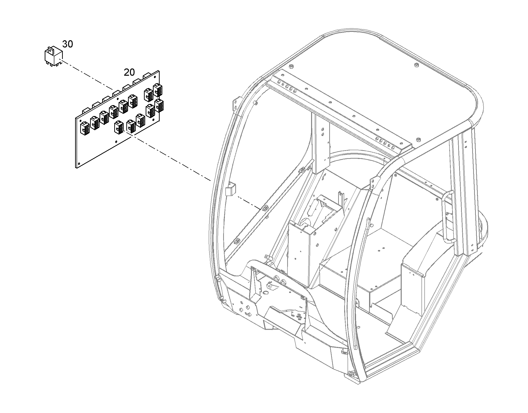 ФИКСАТОР И БЛОК РЕЛЕ 93020625 LIEBHERR
