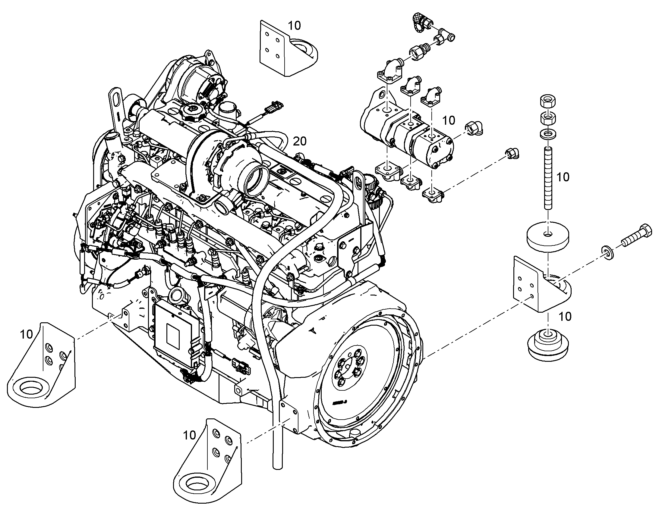 ЧАСТИ ДВИГАТЕЛЬ 93017103 LIEBHERR