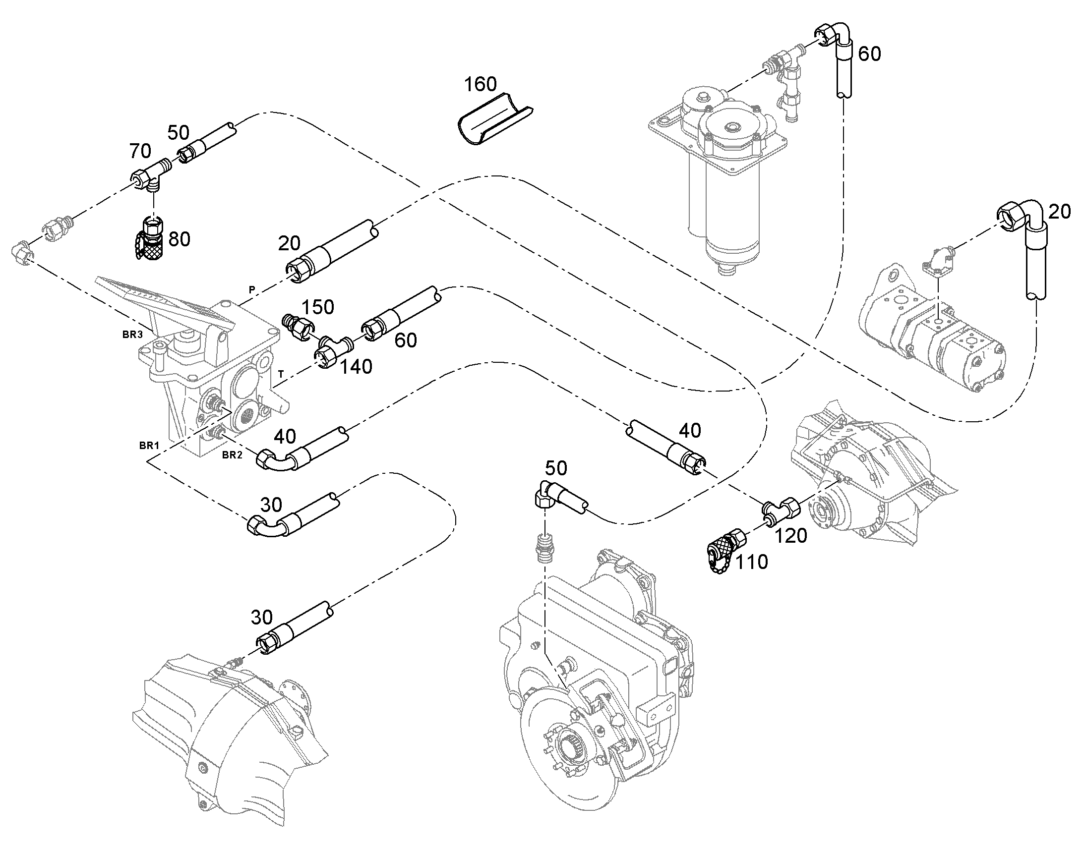 ШЛАНГ 10X2600 10037377 LIEBHERR