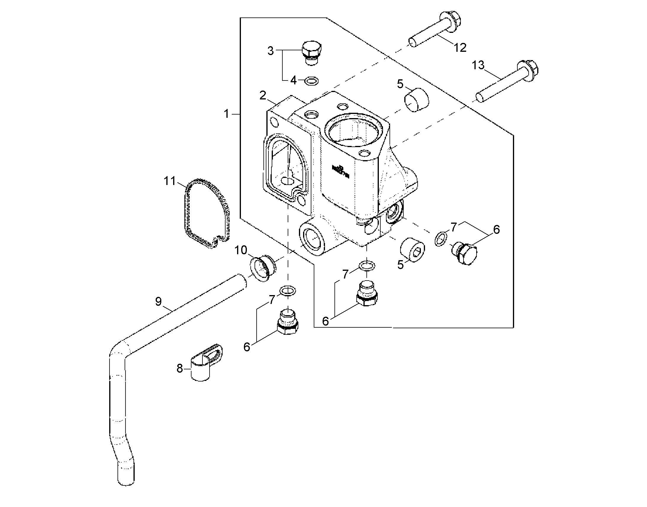 КОРПУС 10650075 LIEBHERR