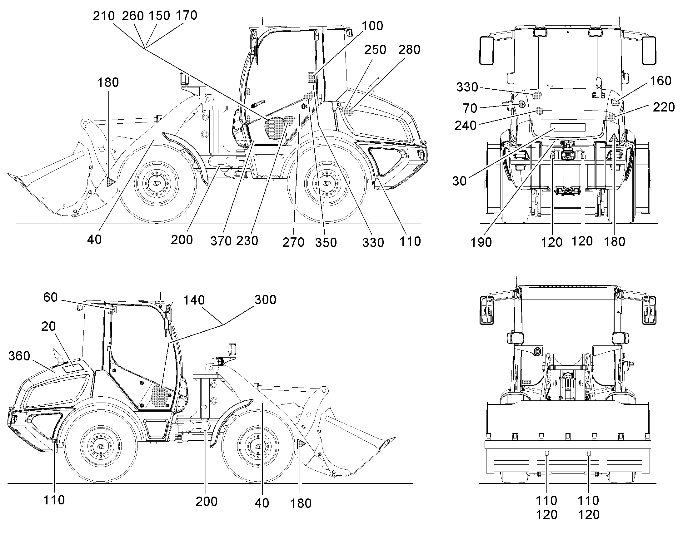 ТАБЛИЧКА 506 313mmX83mm 93024344 LIEBHERR
