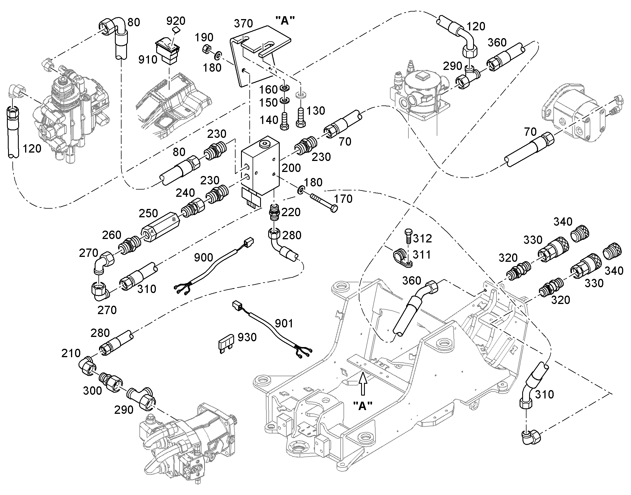 ШЛАНГ 12X2450 10000948 LIEBHERR