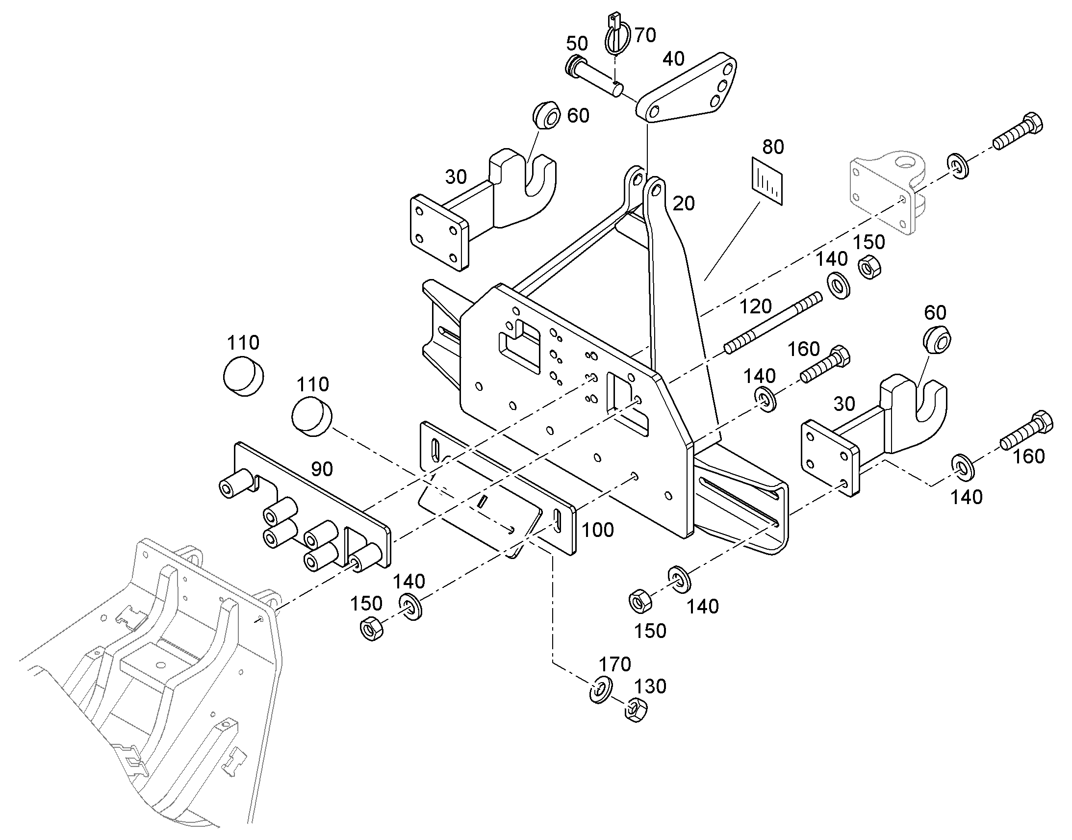 ПЛАСТИНА ВСТРОЕННАЯ 93028145 LIEBHERR