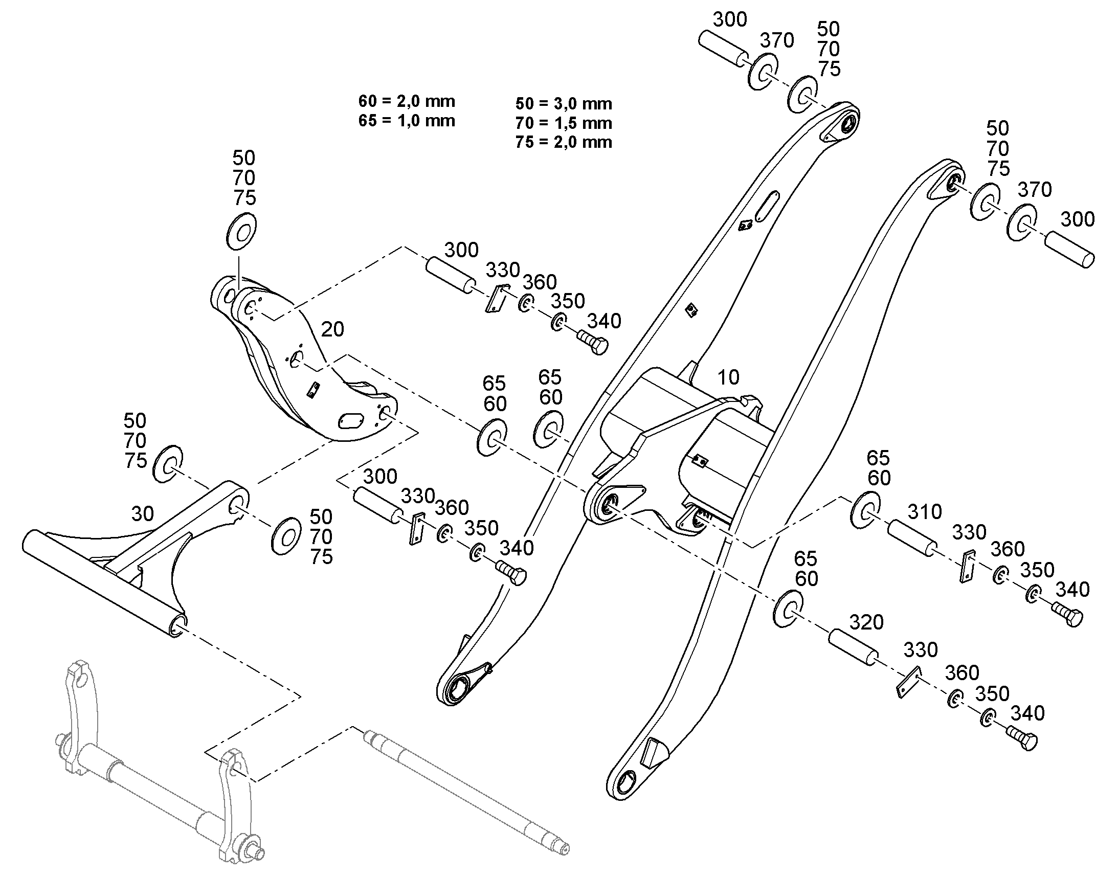 СЕРЬГА СОЕДИНИТЕЛЬНАЯ 93020902 LIEBHERR