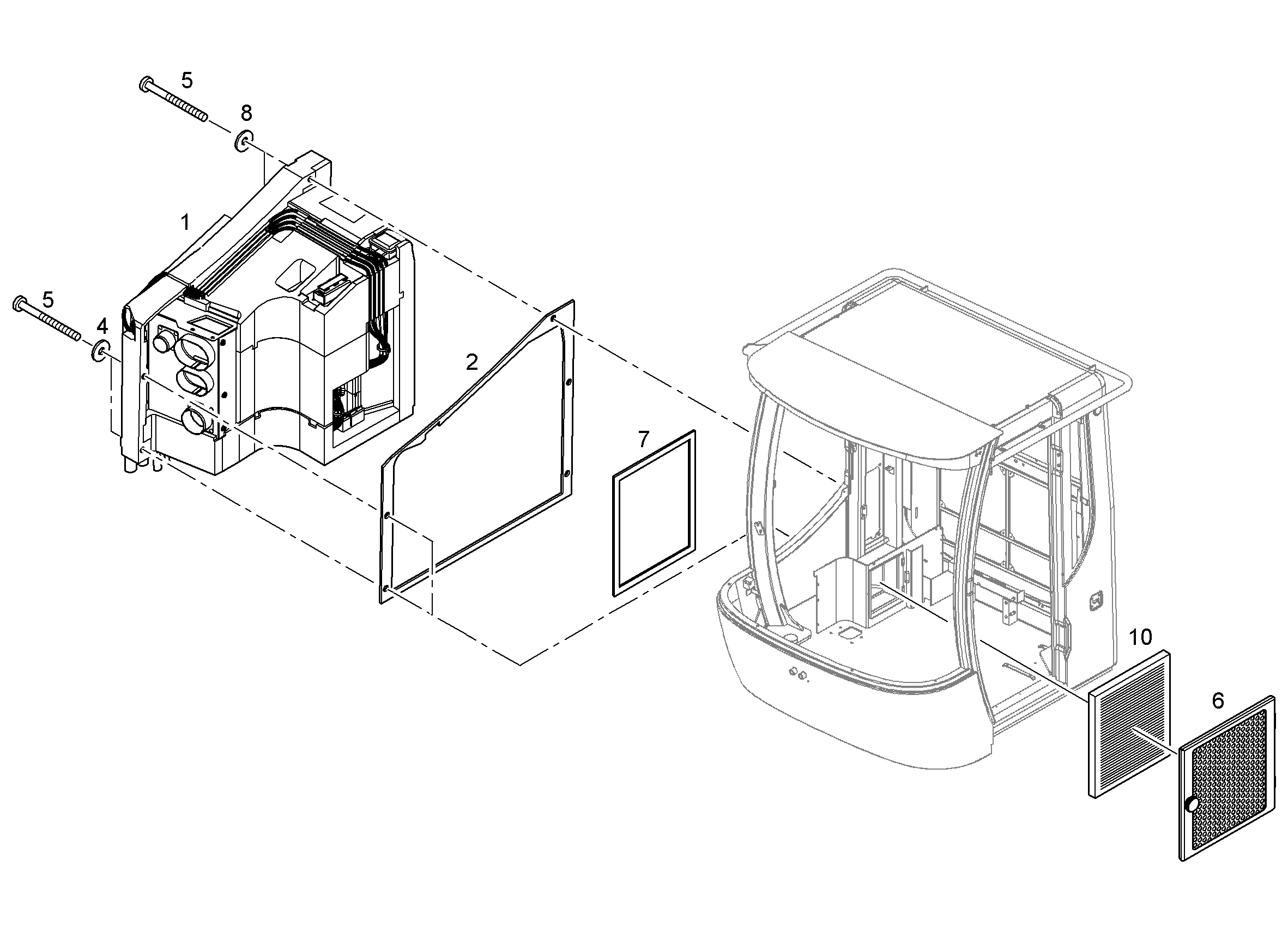 КОНДИЦИОНЕР ДЛЯ КАБ.ВОДИТЕЛЯ 8923772 LIEBHERR