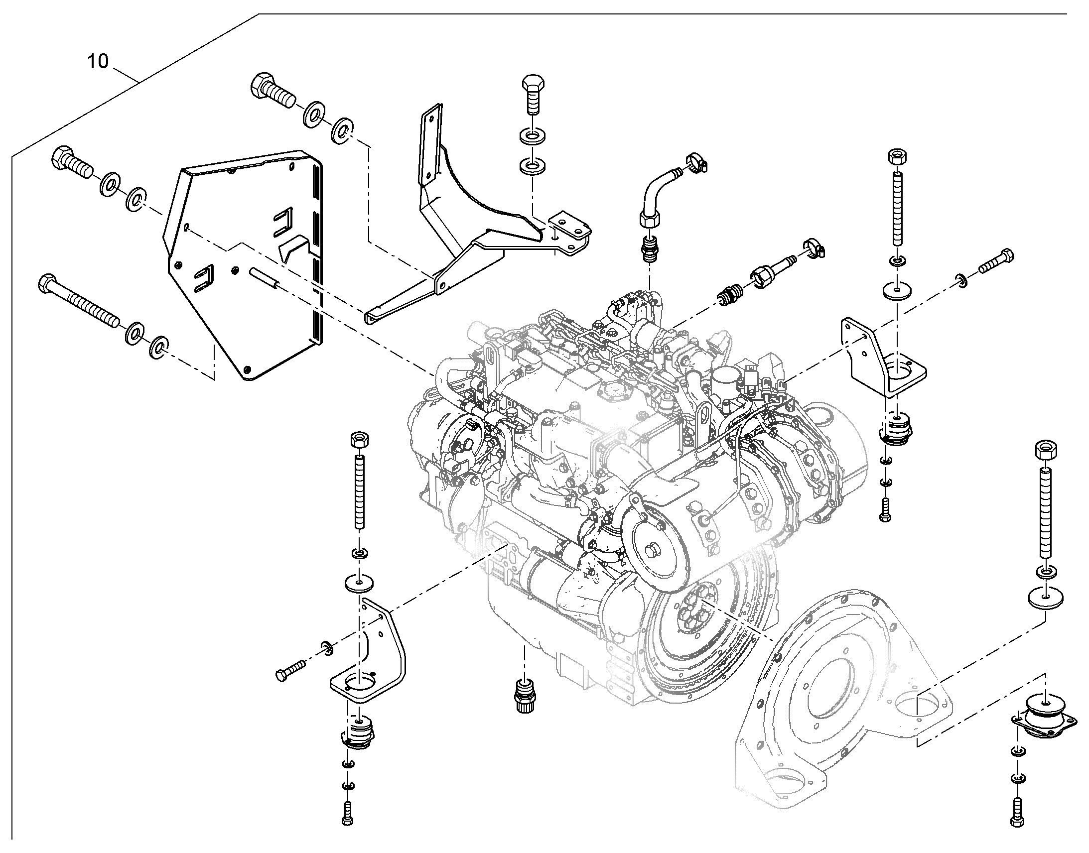 ЧАСТИ ДВИГАТЕЛЬ 12403449 LIEBHERR