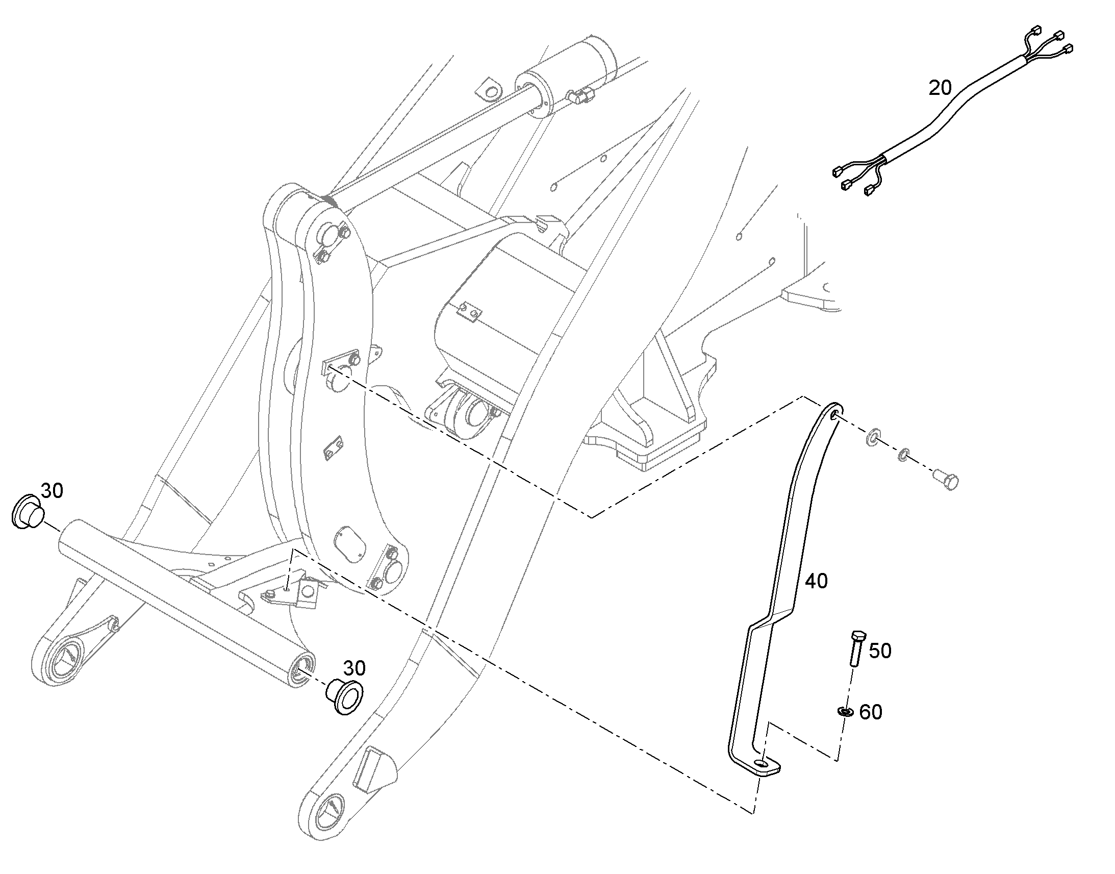 СКОБА ПРЕДОХРАНИТЕЛЬНАЯ 6X120,6X690 13557258 LIEBHERR