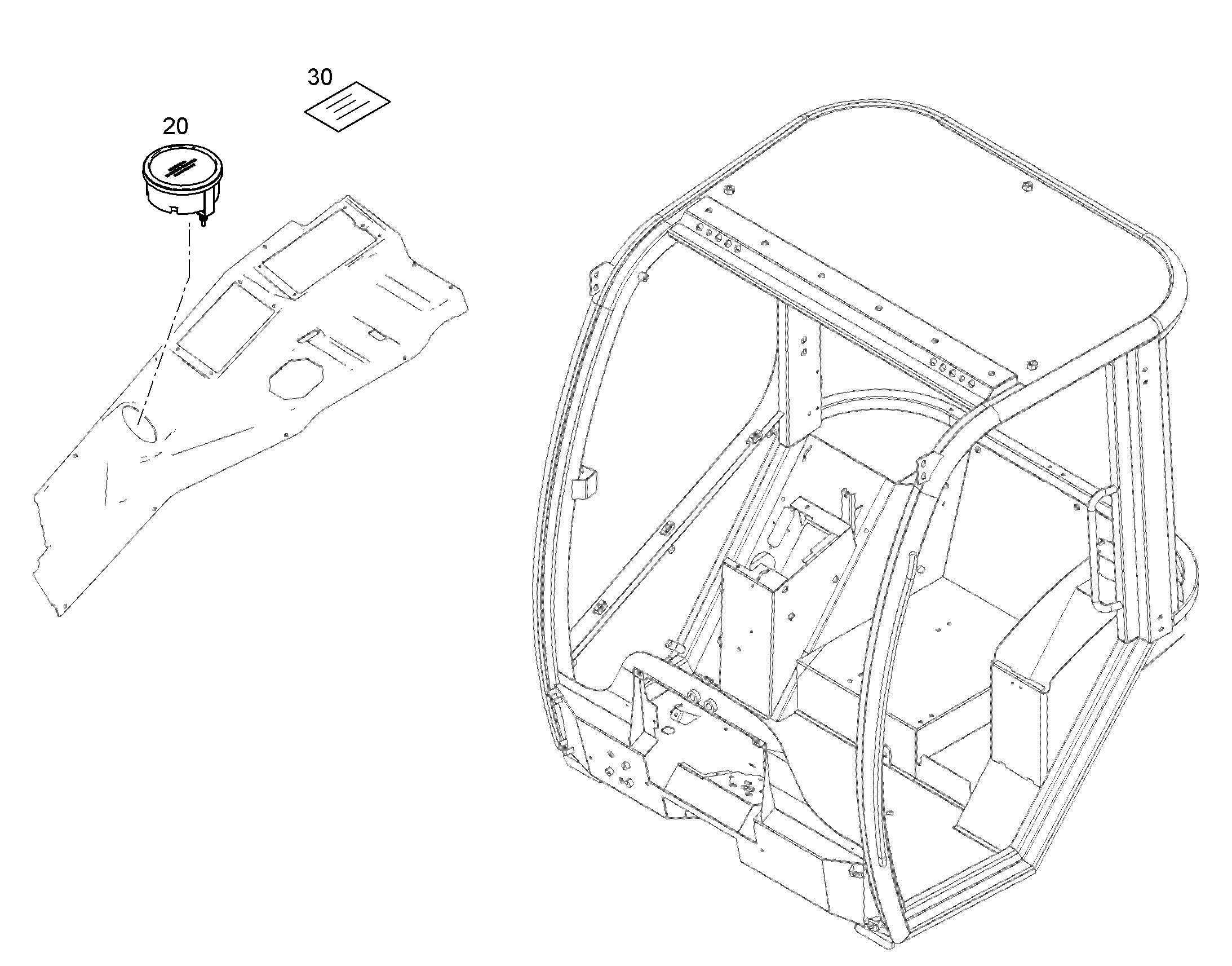 УКАЗАТЕЛЬНАЯ ТАБЛИЧКА 42mmX21mm 9412433 LIEBHERR