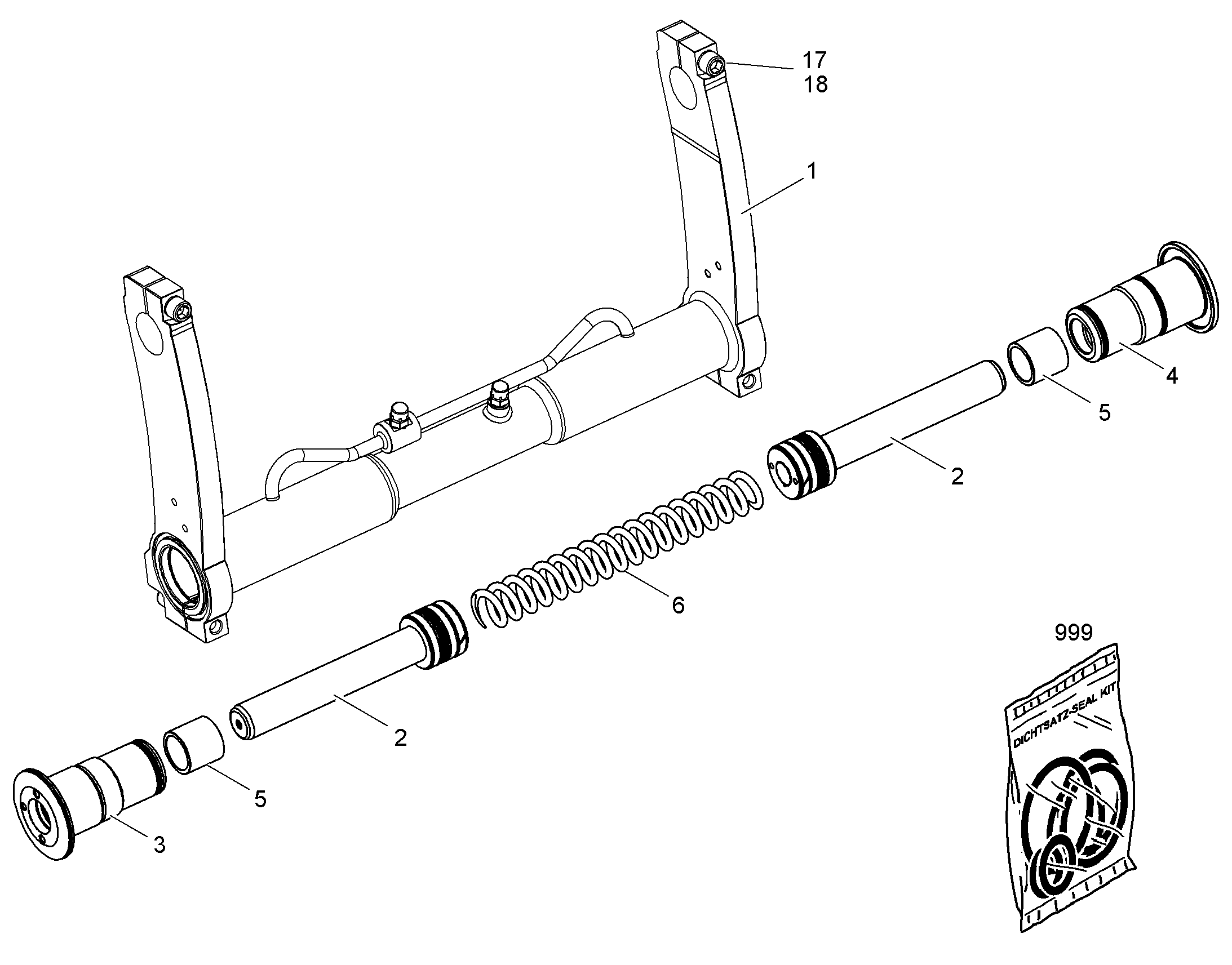 БЫСТРОСЪЕМНЫЙ ЦИЛИНДР 12250414 LIEBHERR