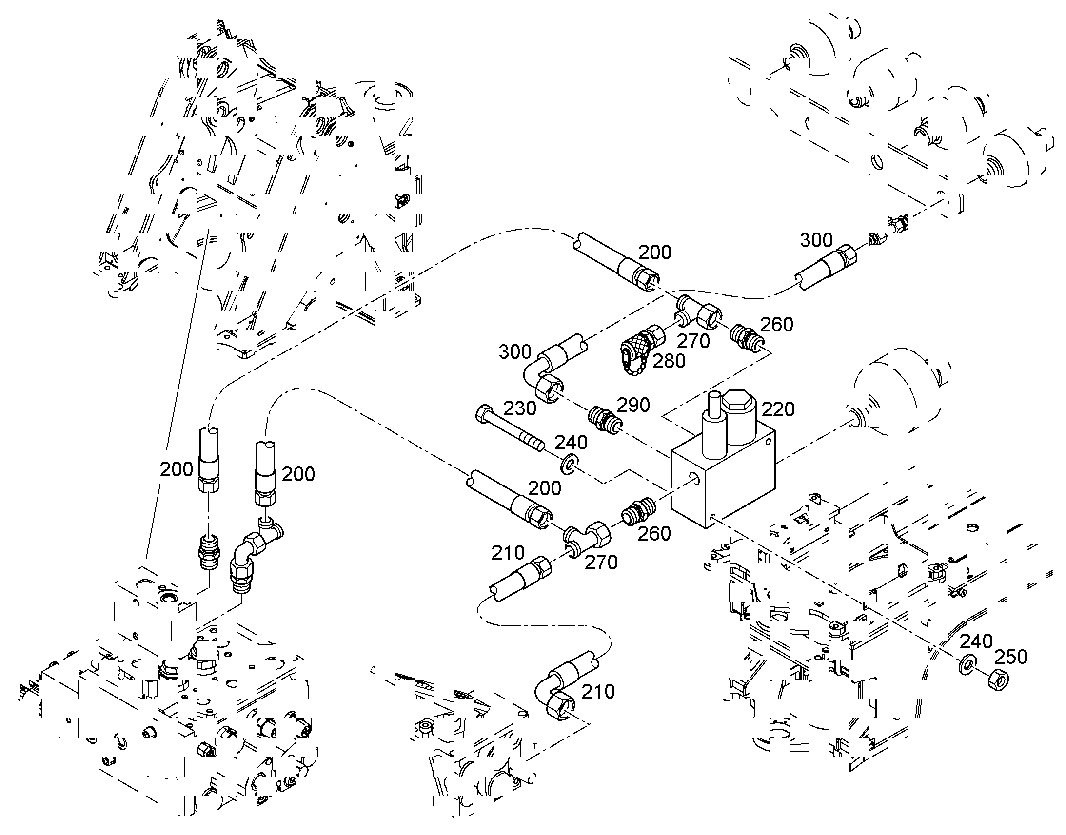 ШЛАНГ 6X450 7409675 LIEBHERR