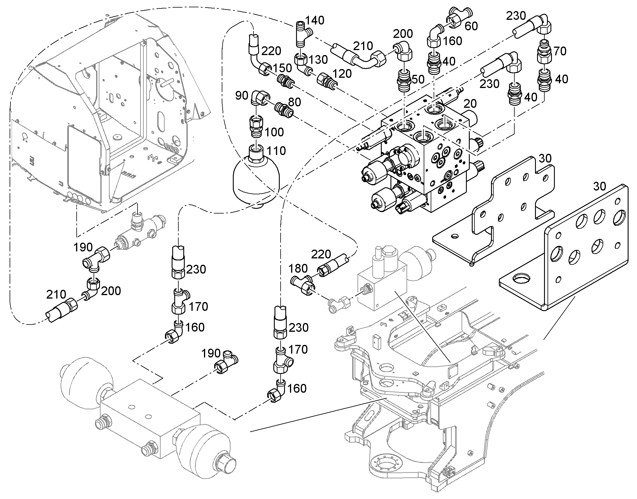 КЛАПАН ПЕРЕКЛЮЧАЮЩИЙ 5003682 LIEBHERR