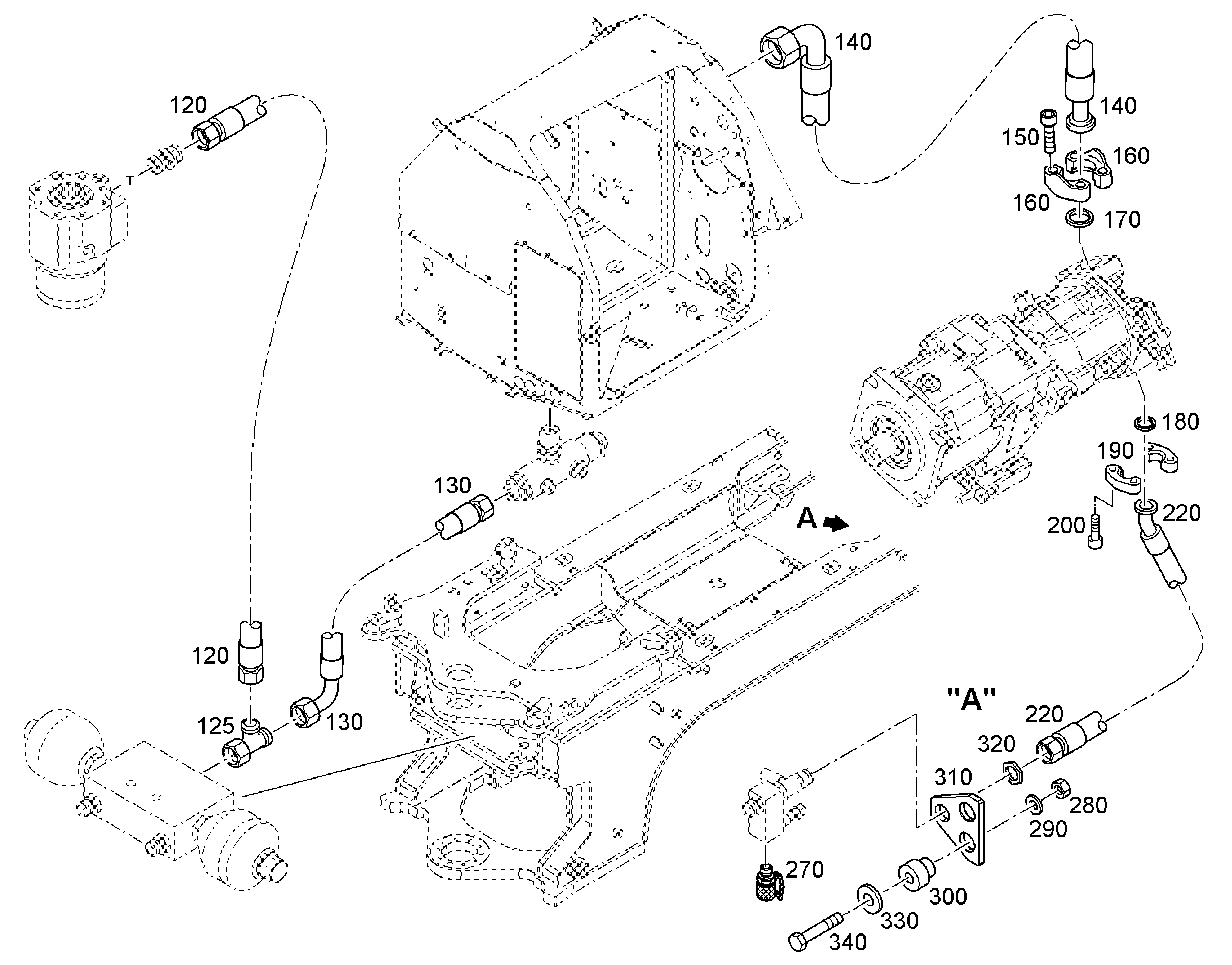 ШЛАНГ 20X950 5618912 LIEBHERR