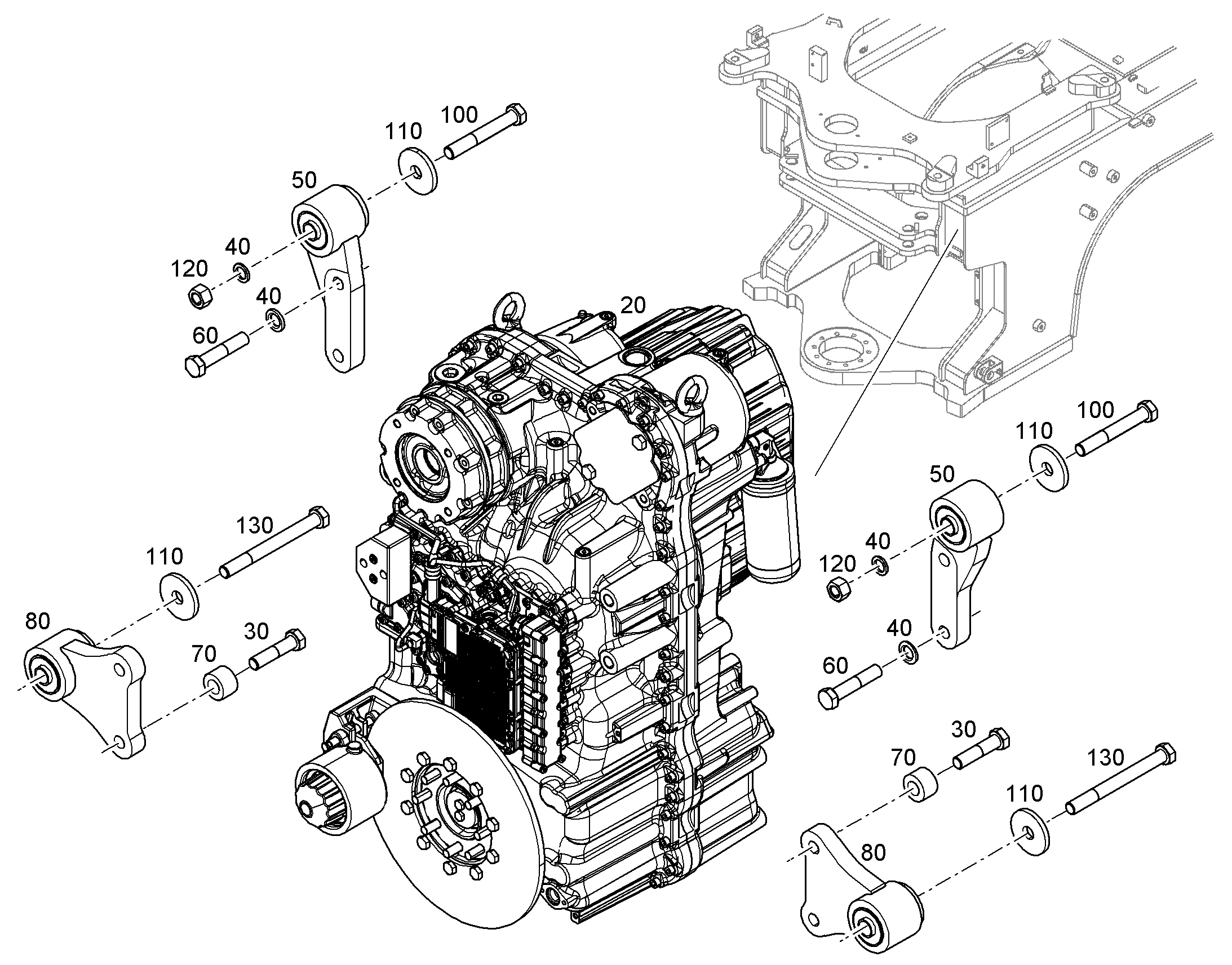 БОЛТ С ШЕСТИГРАННОЙ ГОЛОВКОЙ ISO 4014 M20X85 10.9 FLZN 10346524 LIEBHERR