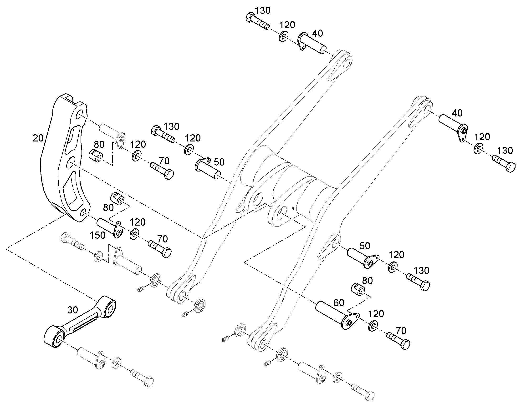 СЕРЬГА СОЕДИНИТЕЛЬНАЯ 93027256 LIEBHERR