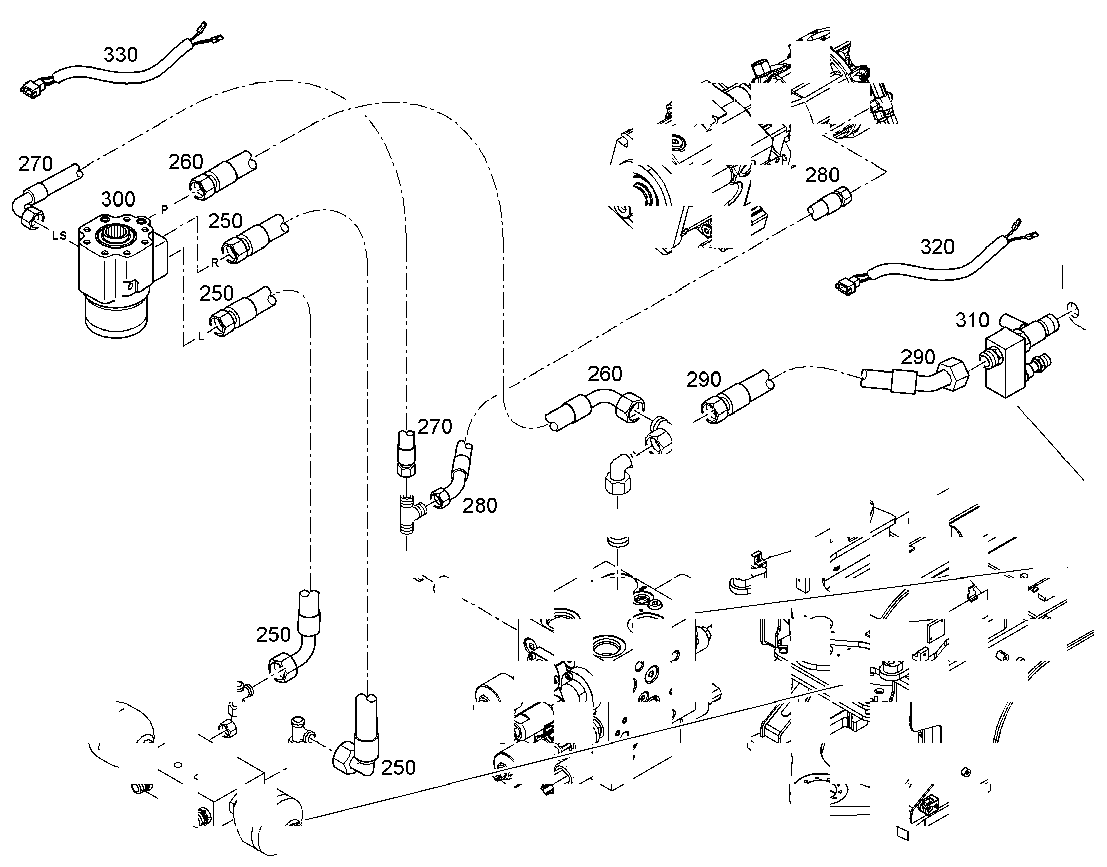 КАБ.ЖГУТ ДЖОЙСТИКА W290F 11373040 LIEBHERR
