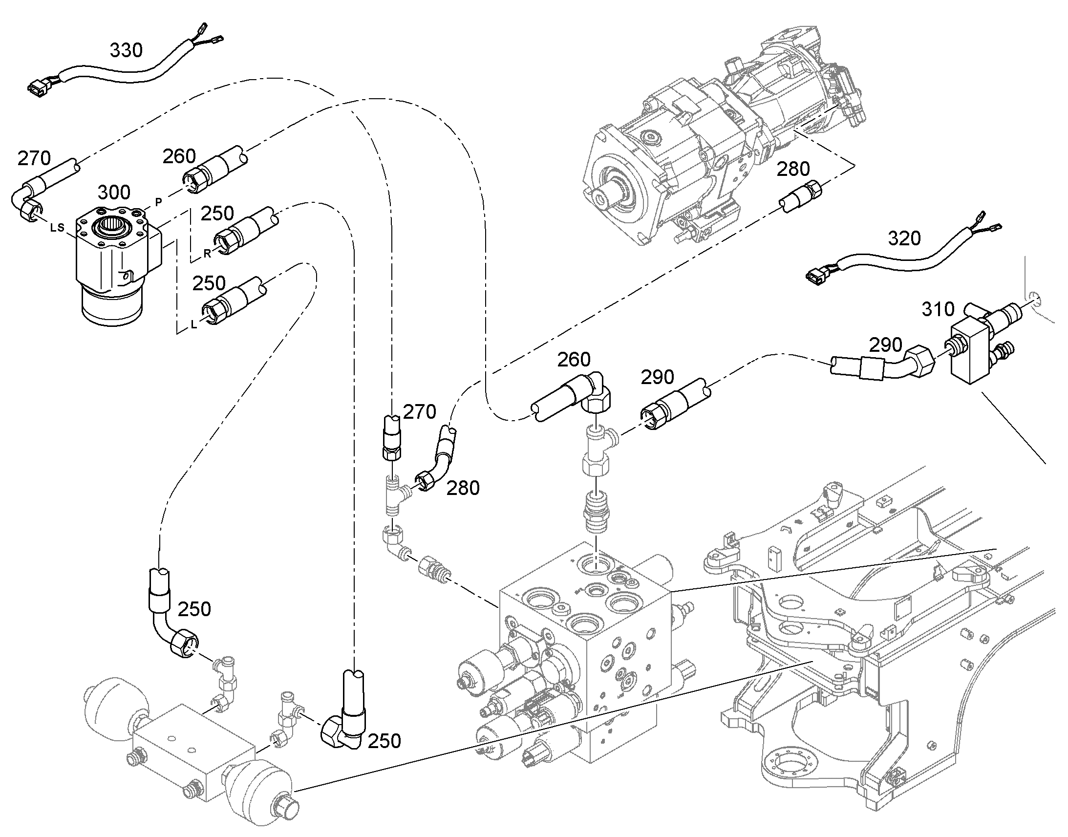 ШЛАНГ 20X1150 7623839 LIEBHERR